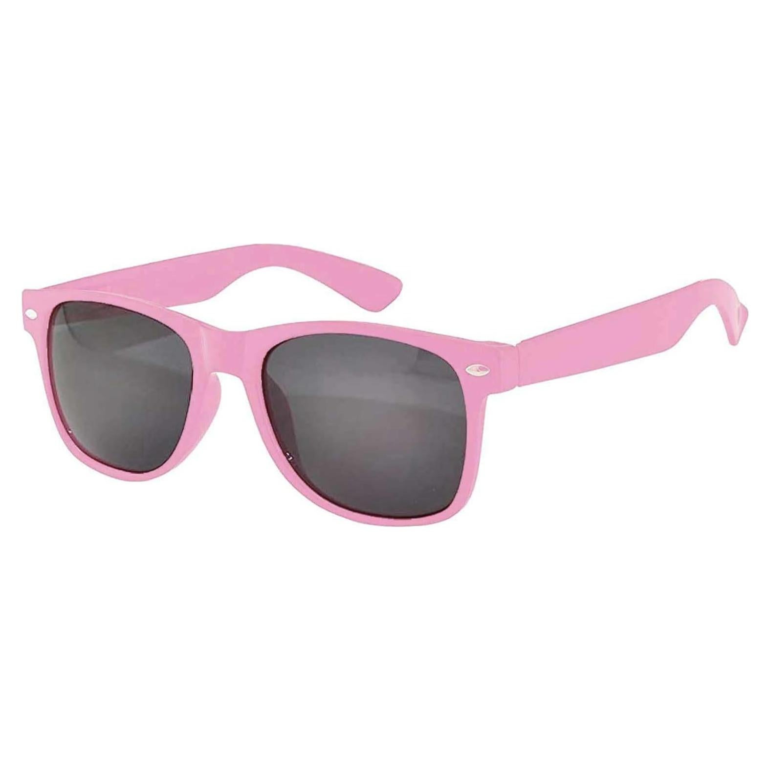 Gafas de sol retro unisex OWL marco plástico UV rosa