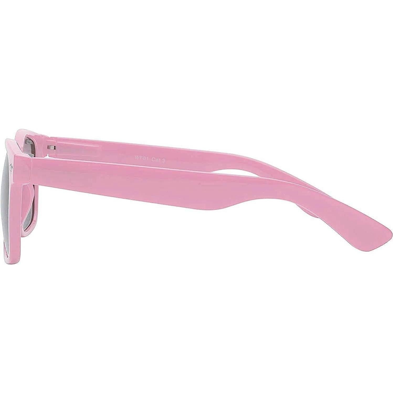 Gafas de sol retro unisex OWL marco plástico UV rosa