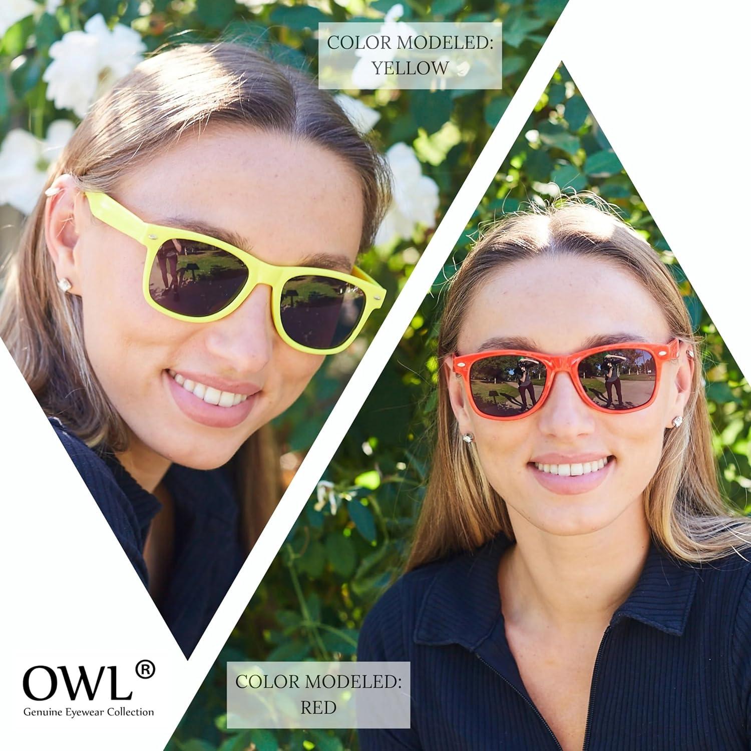 Gafas de Sol Retro OWL Unisex 55mm Protección UV