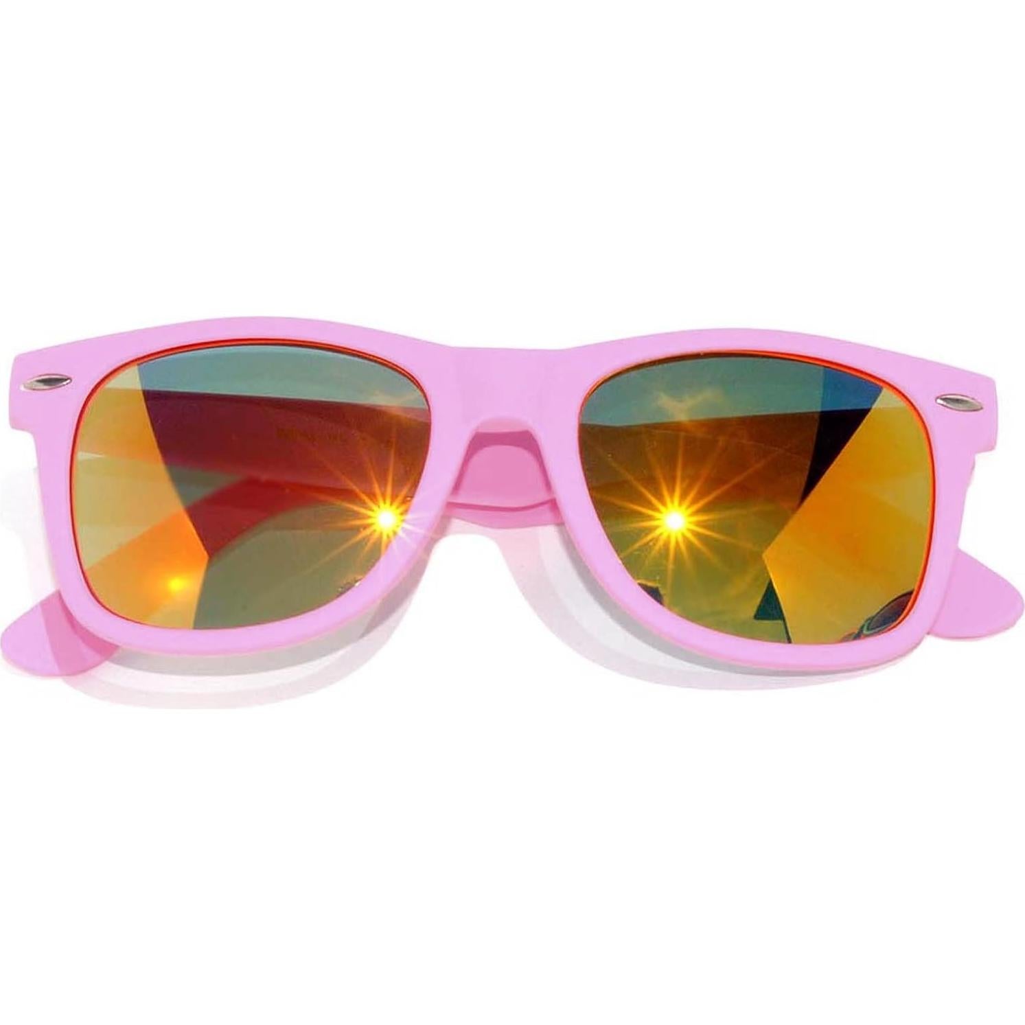 Gafas de Sol Retro Unisex OWL Color Rosa Espejo