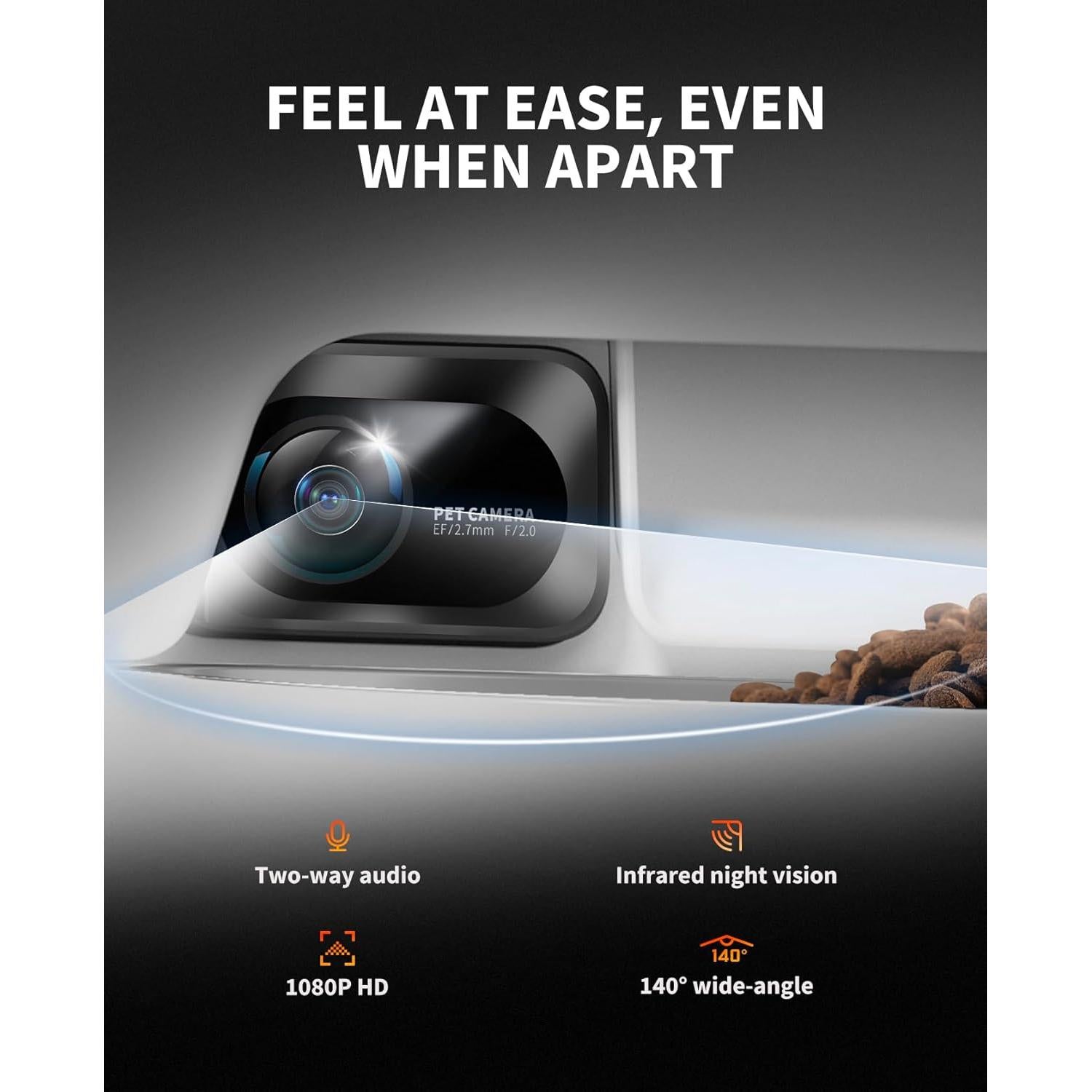 Comedero Automático PETKIT Yumshare Doble Tolva con Cámara HD