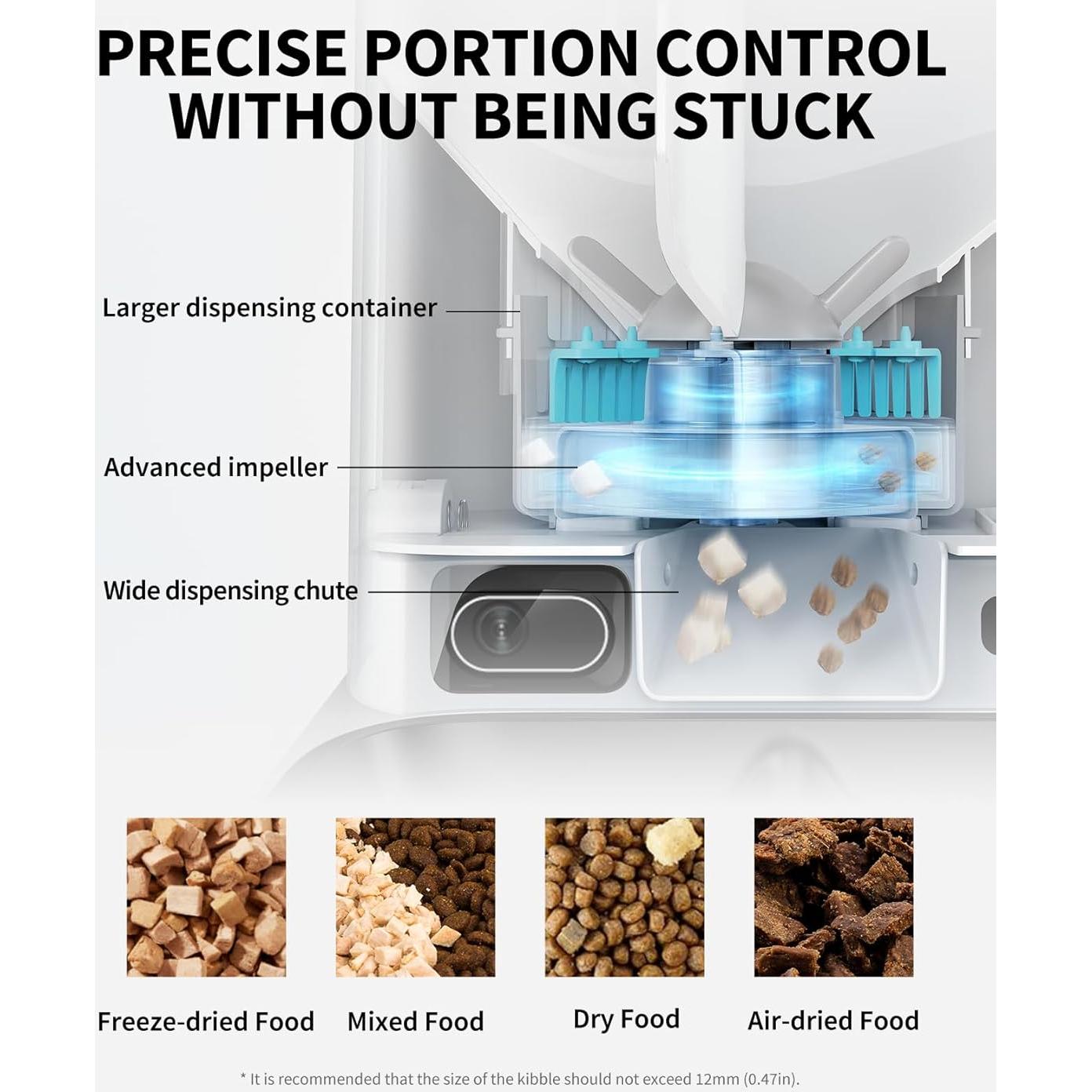 Comedero Automático PETKIT Yumshare Doble Tolva con Cámara HD