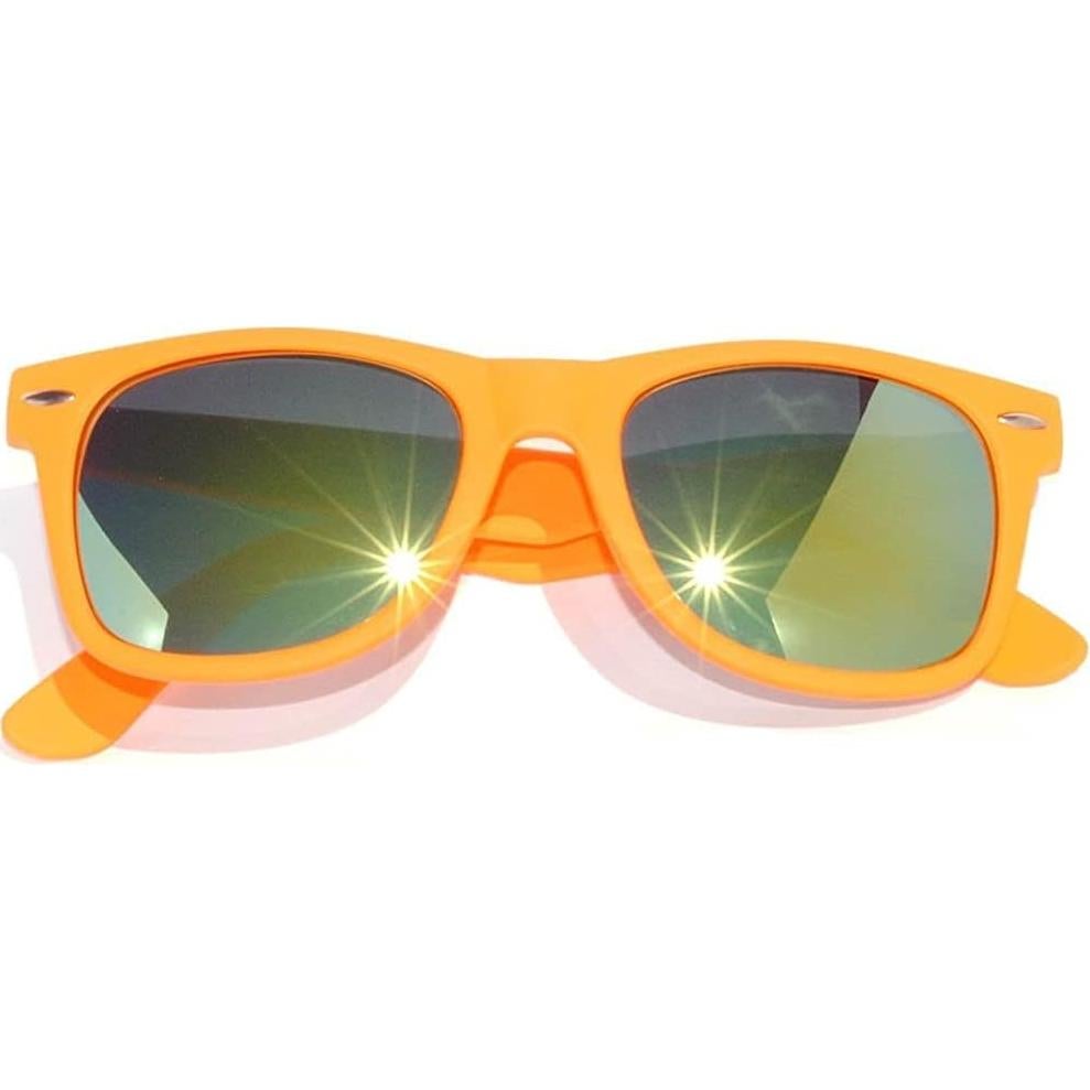 Gafas de Sol Retro Unisex Vintage Espejo Naranja