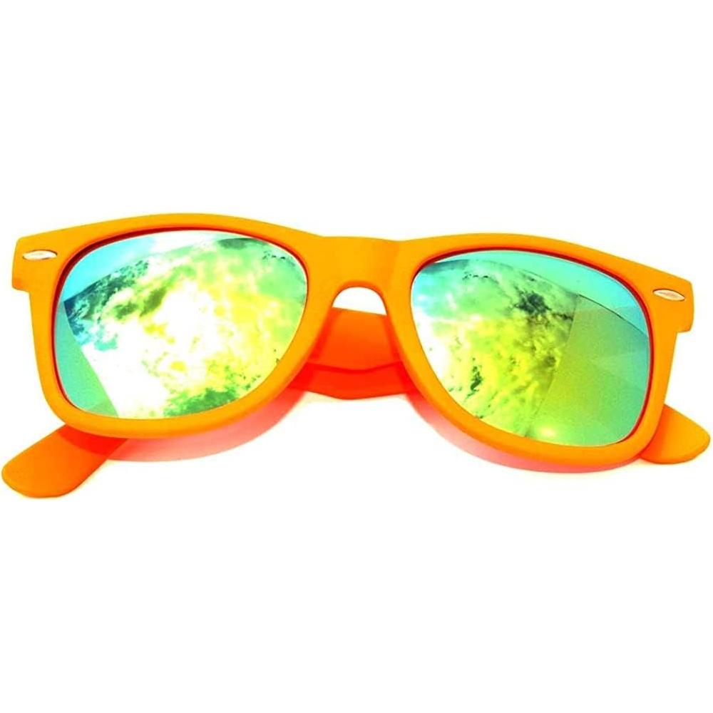 Gafas de Sol Retro Unisex Vintage Espejo Naranja