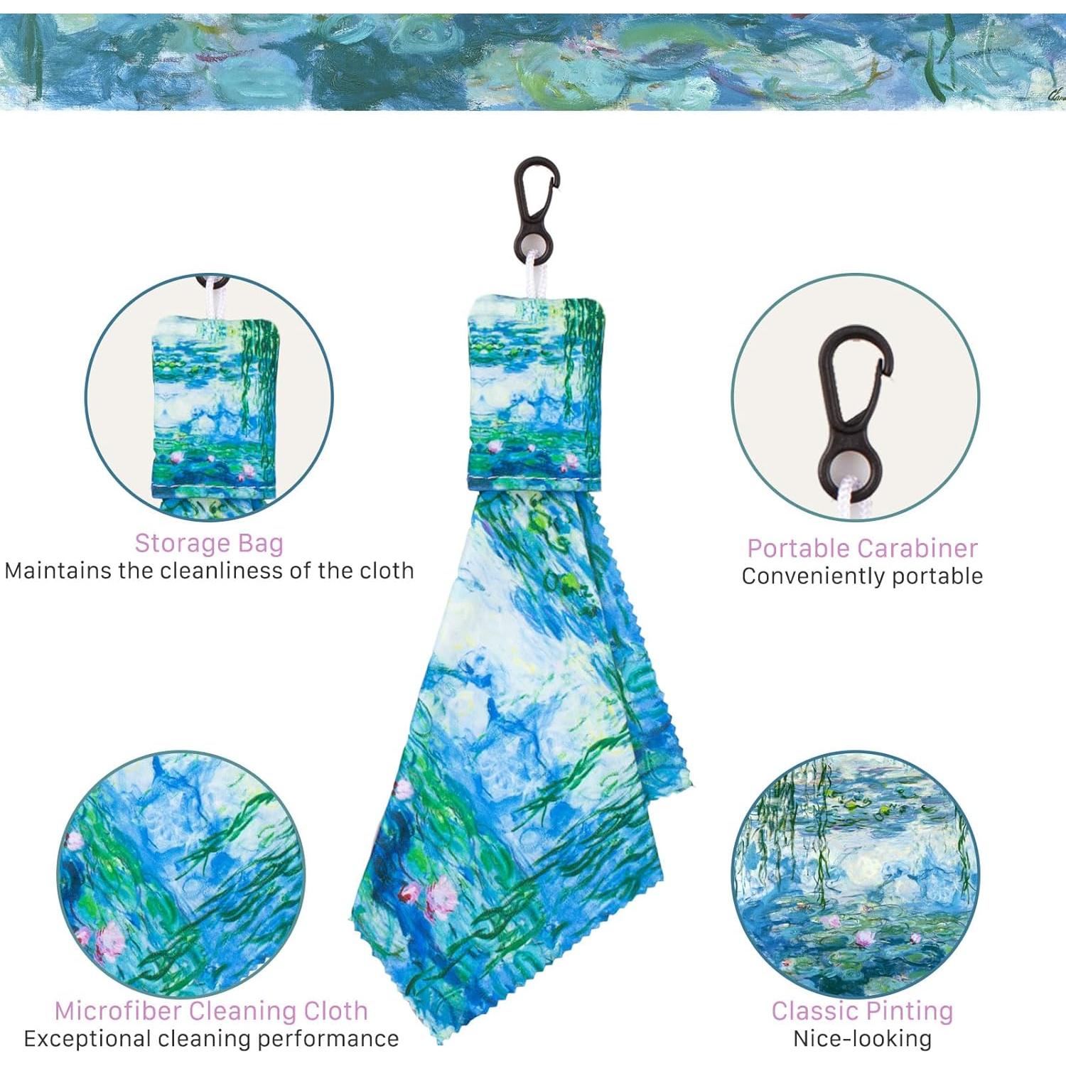 Paño de limpieza de gafas Seabbo 4PC Microfibra Amarillo