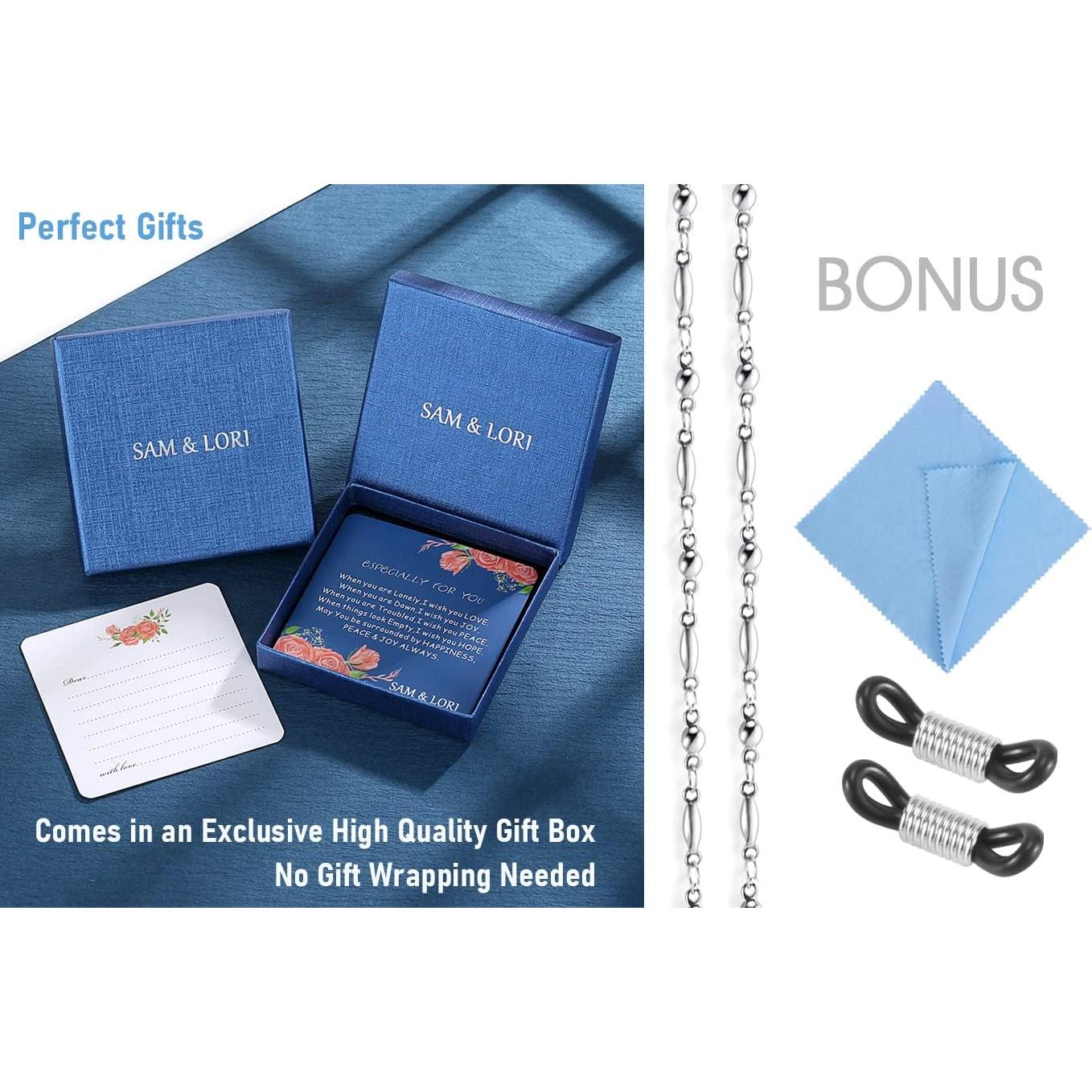 Cadena de Gafas SAM & LORI Plata/Dorado/Rosa/Negro