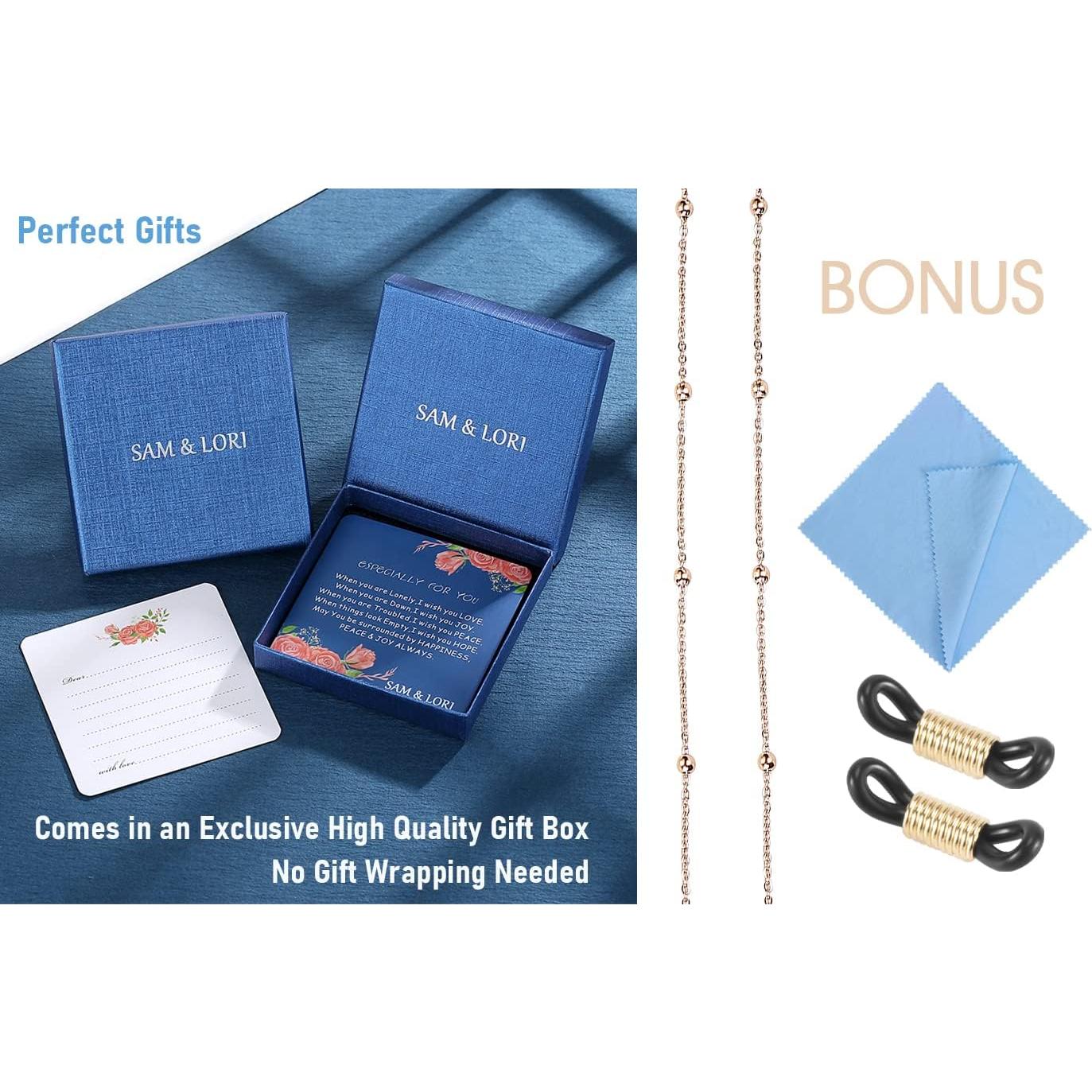 Cadena de Gafas SAM & LORI - Oro Rosado - 73.66 cm