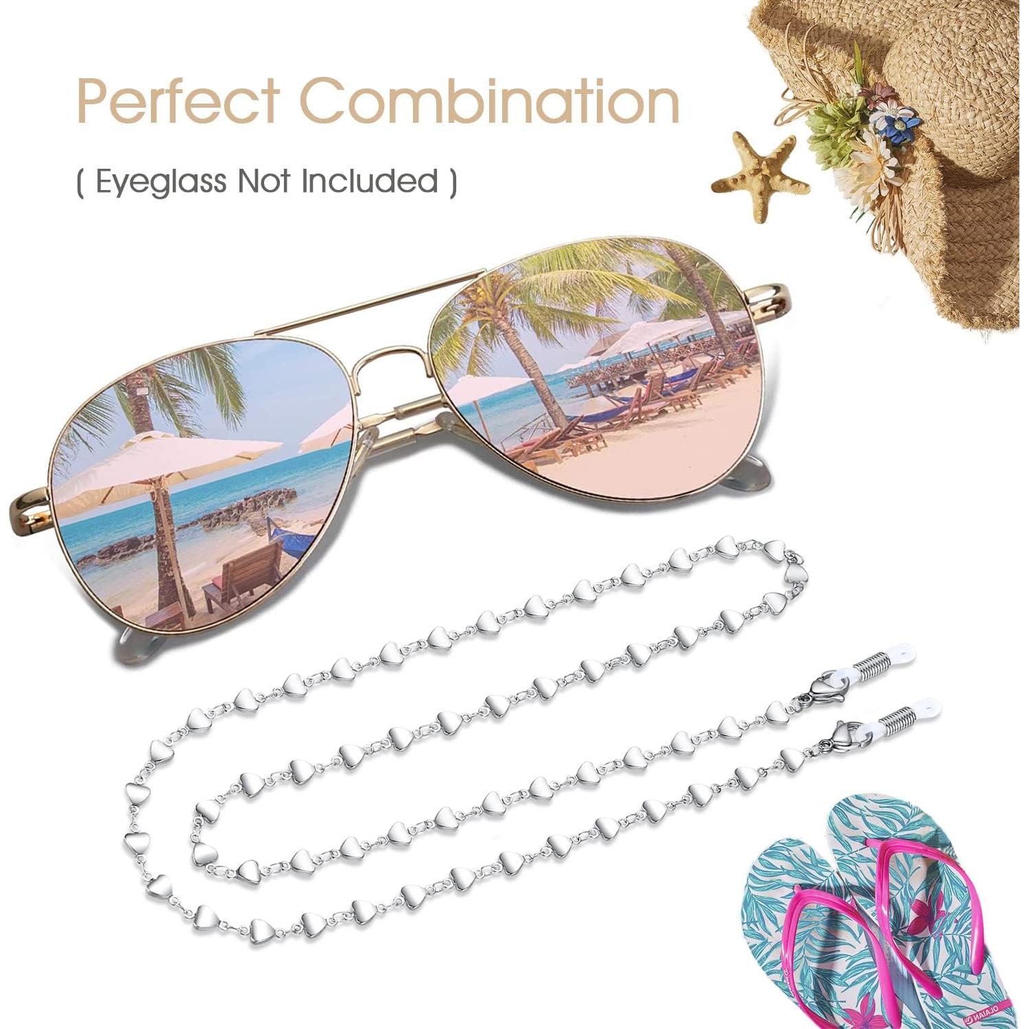 Cadena de Gafas SAM & LORI para Mujer - Plata/Oro/Rosado