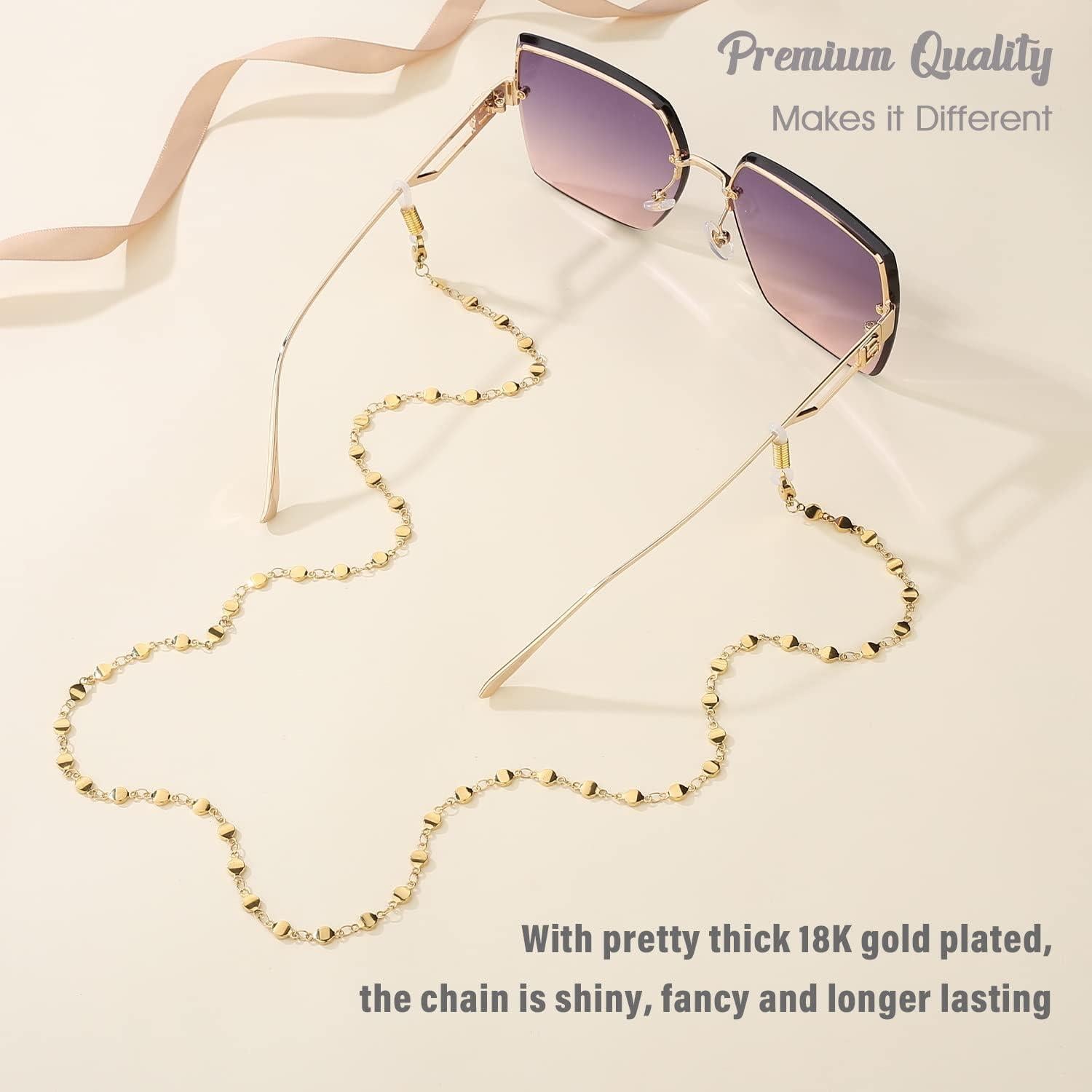 Cadena de Gafas SAM & LORI para Mujer - Plata/Oro/Rosado