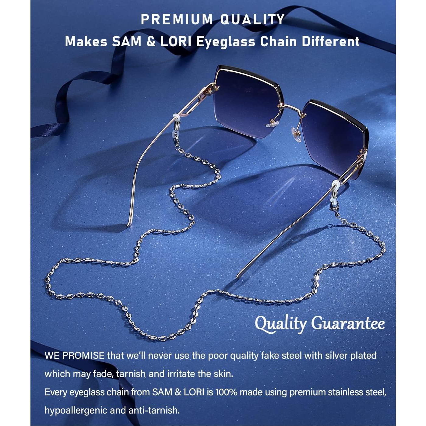 Cadena de Gafas SAM & LORI - Plata, Oro, Rosa, Negro