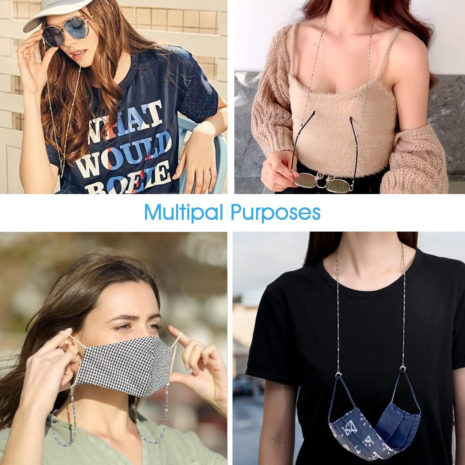 Cadena de Gafas SAM & LORI - Plata, Oro, Rosa, Negro