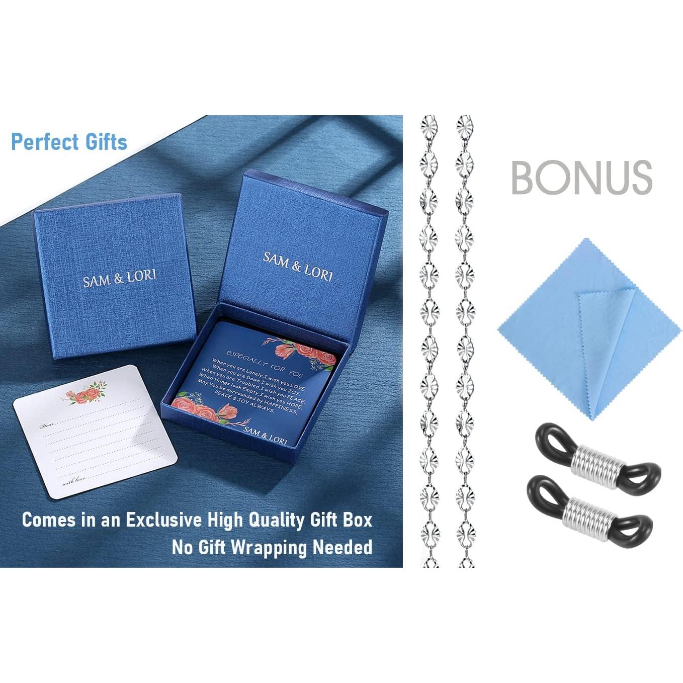 Cadena de Gafas SAM & LORI - Plata, Oro, Rosa, Negro