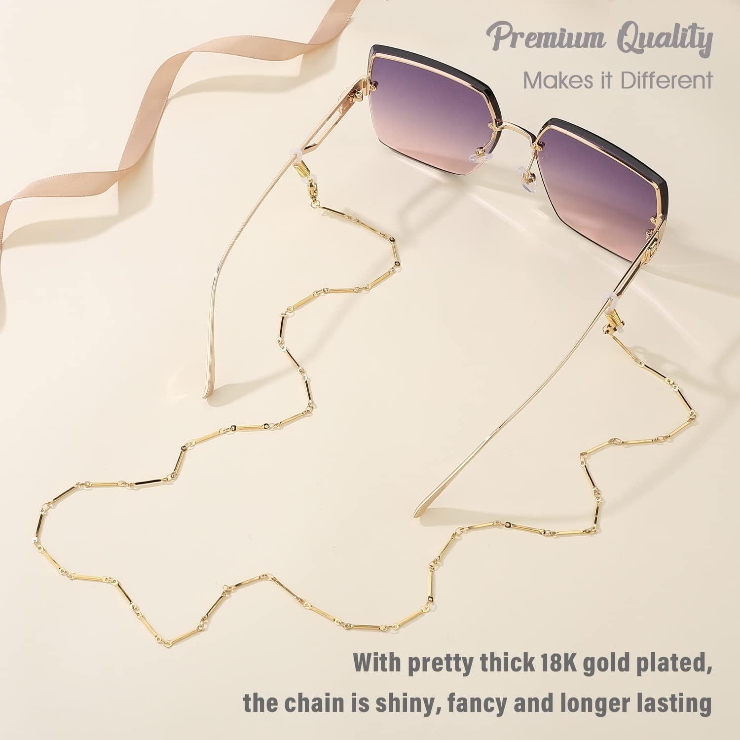 Cadena de Gafas SAM & LORI para Mujer - Oro 18K Ajustable