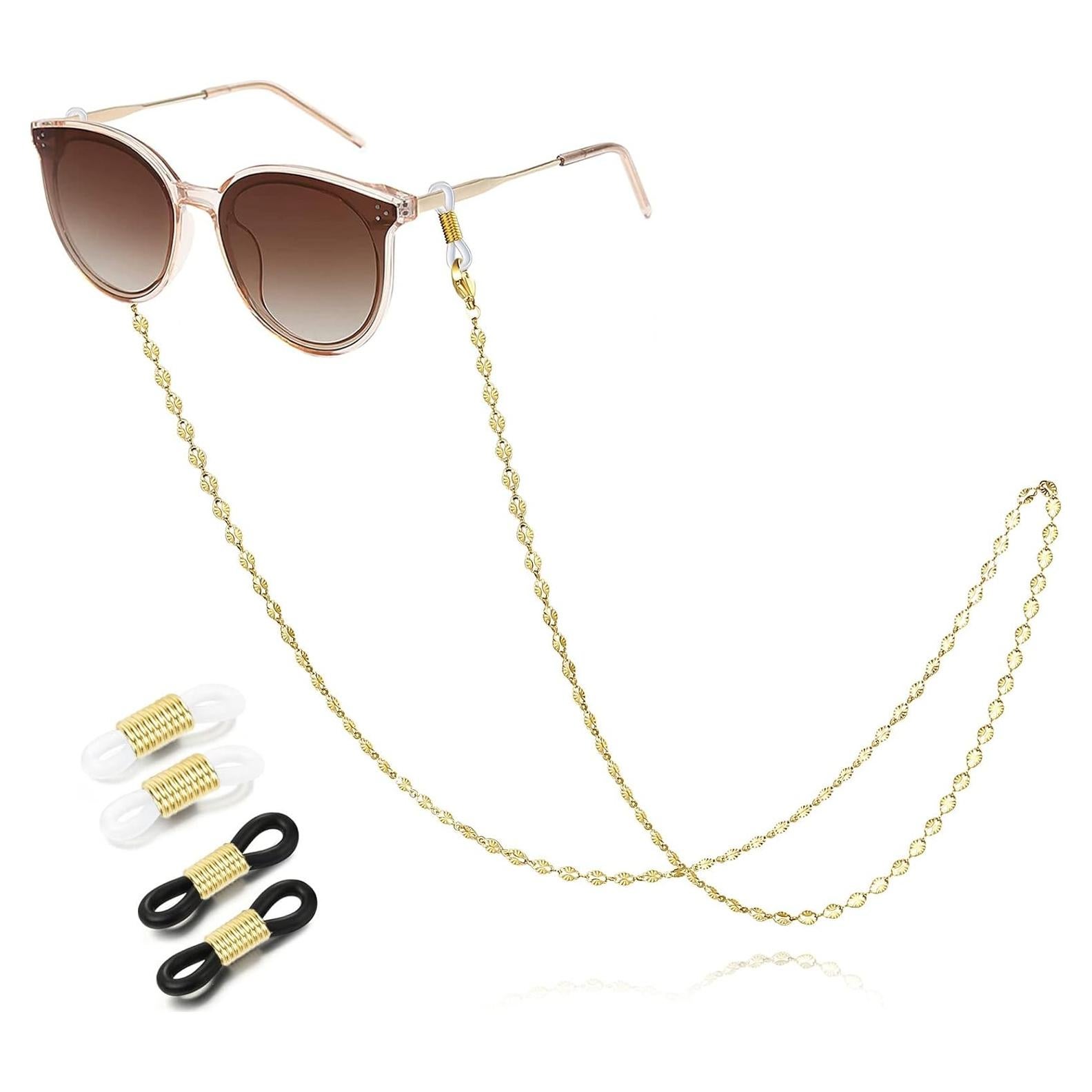 Cadena de Gafas SAM & LORI para Mujer - Plata/Dorado/Rosa