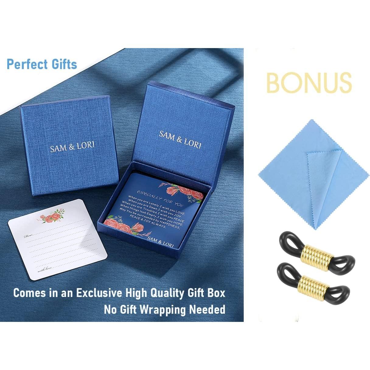 Cadena de Gafas SAM & LORI para Mujer - Plata/Dorado/Rosa