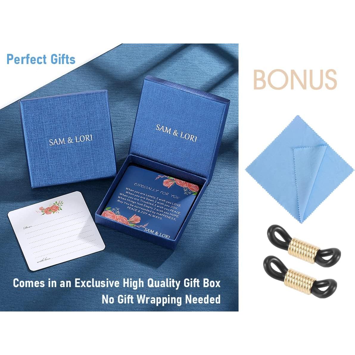 Cadena de Gafas SAM & LORI - Oro Rosado, Ajustable, 73.66 cm