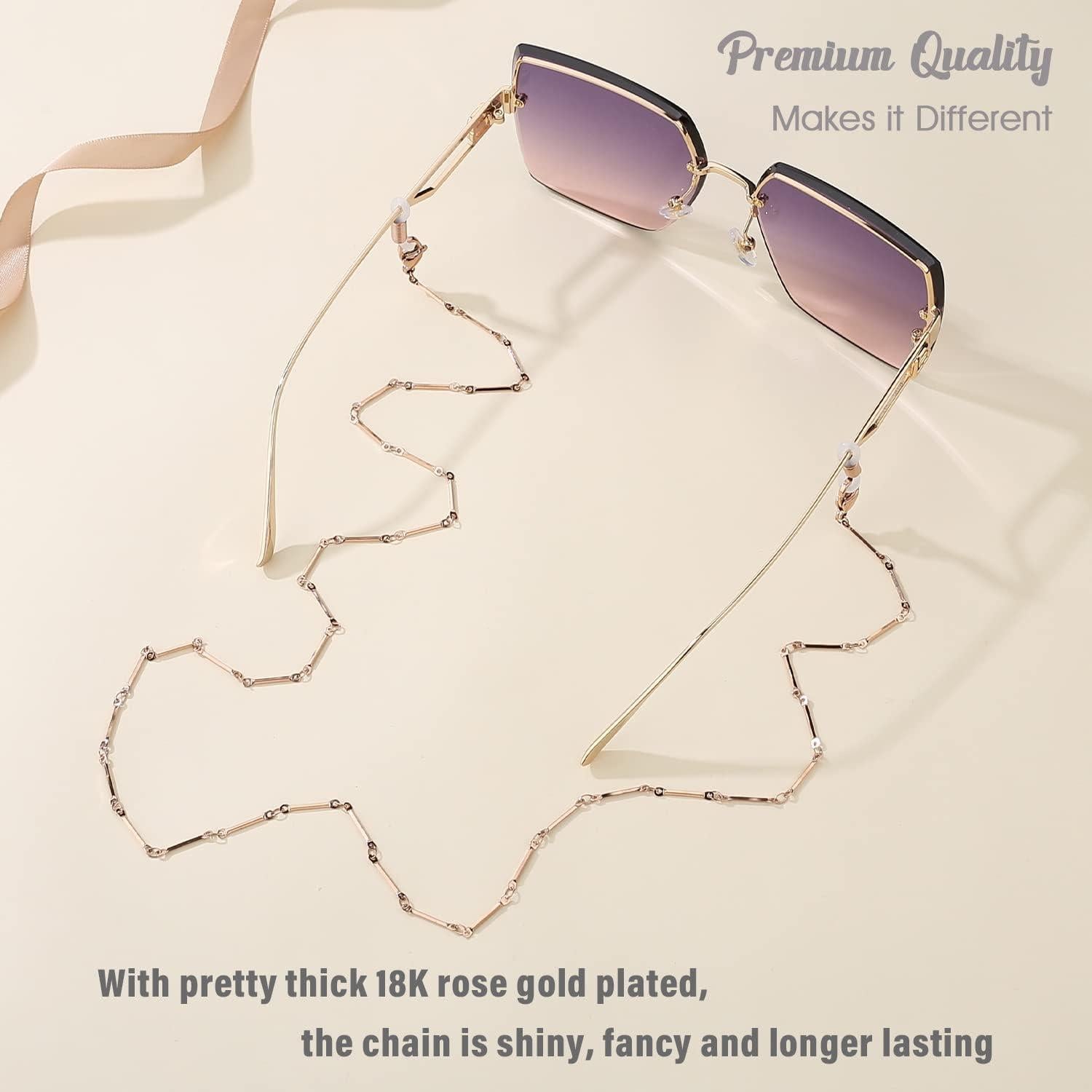 Cadena de Gafas SAM & LORI para Mujer - Oro Rosado 73.66 cm