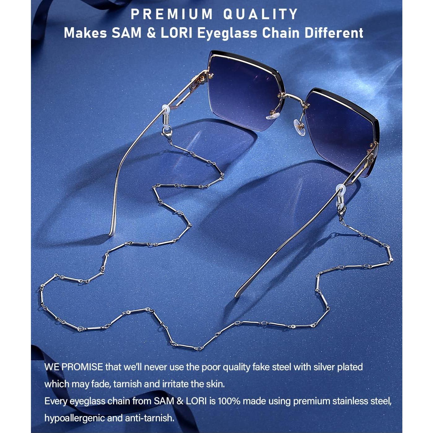 Cadena de Gafas SAM & LORI Plata 73.66 cm Estilosa