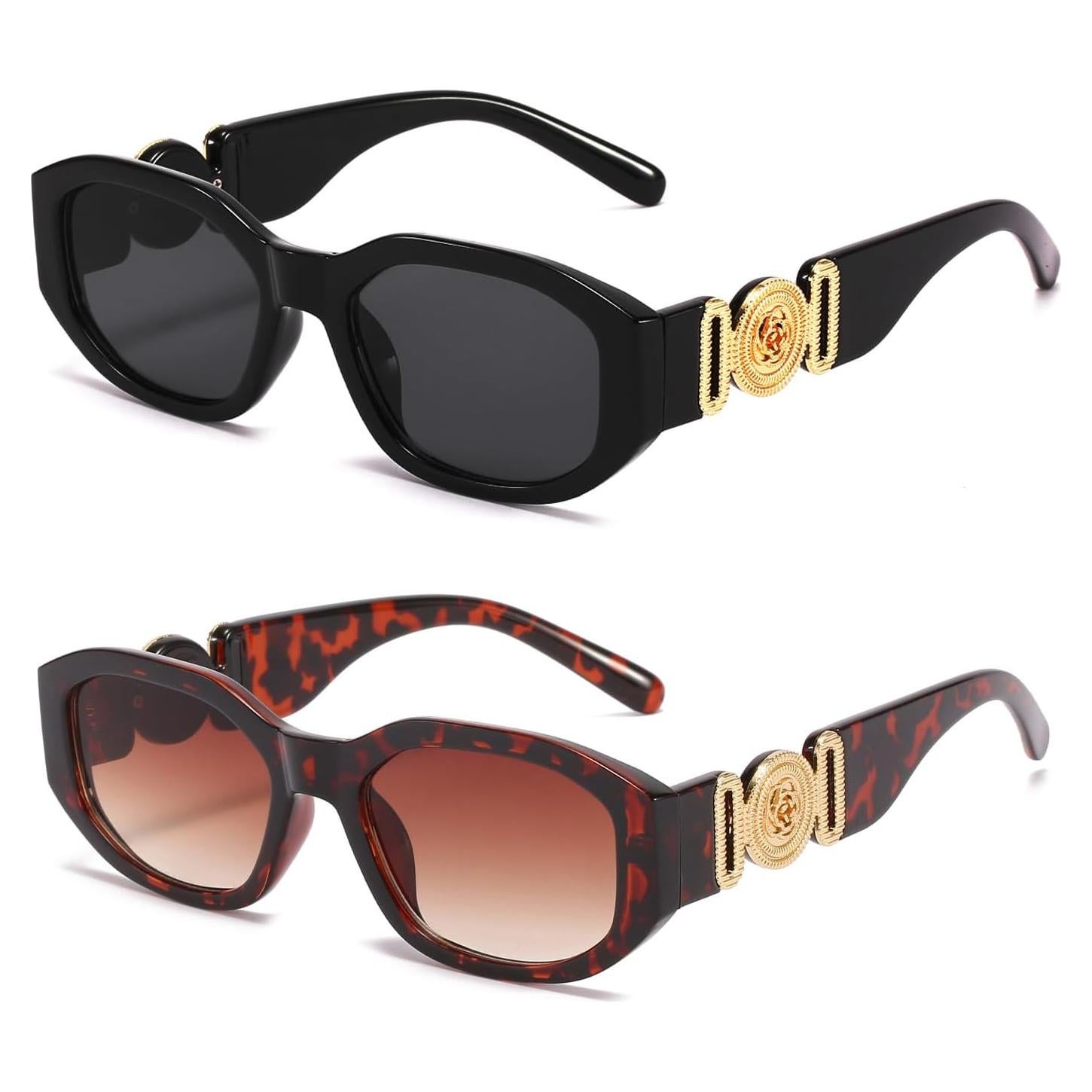 Gafas de sol rectangulares BUTABY UV400 para mujeres