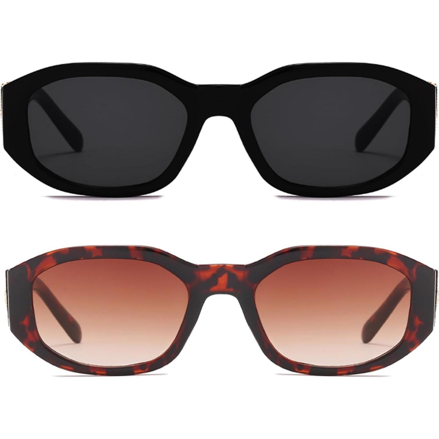 Gafas de sol rectangulares BUTABY UV400 para mujeres