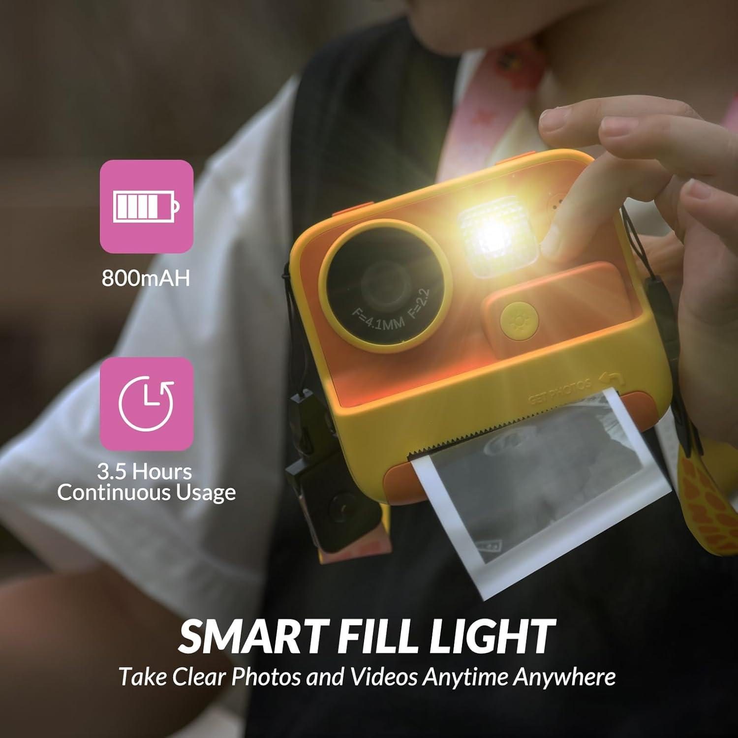 Cámara Instantánea Mafiti K27 para Niños 48MP Video 1080P