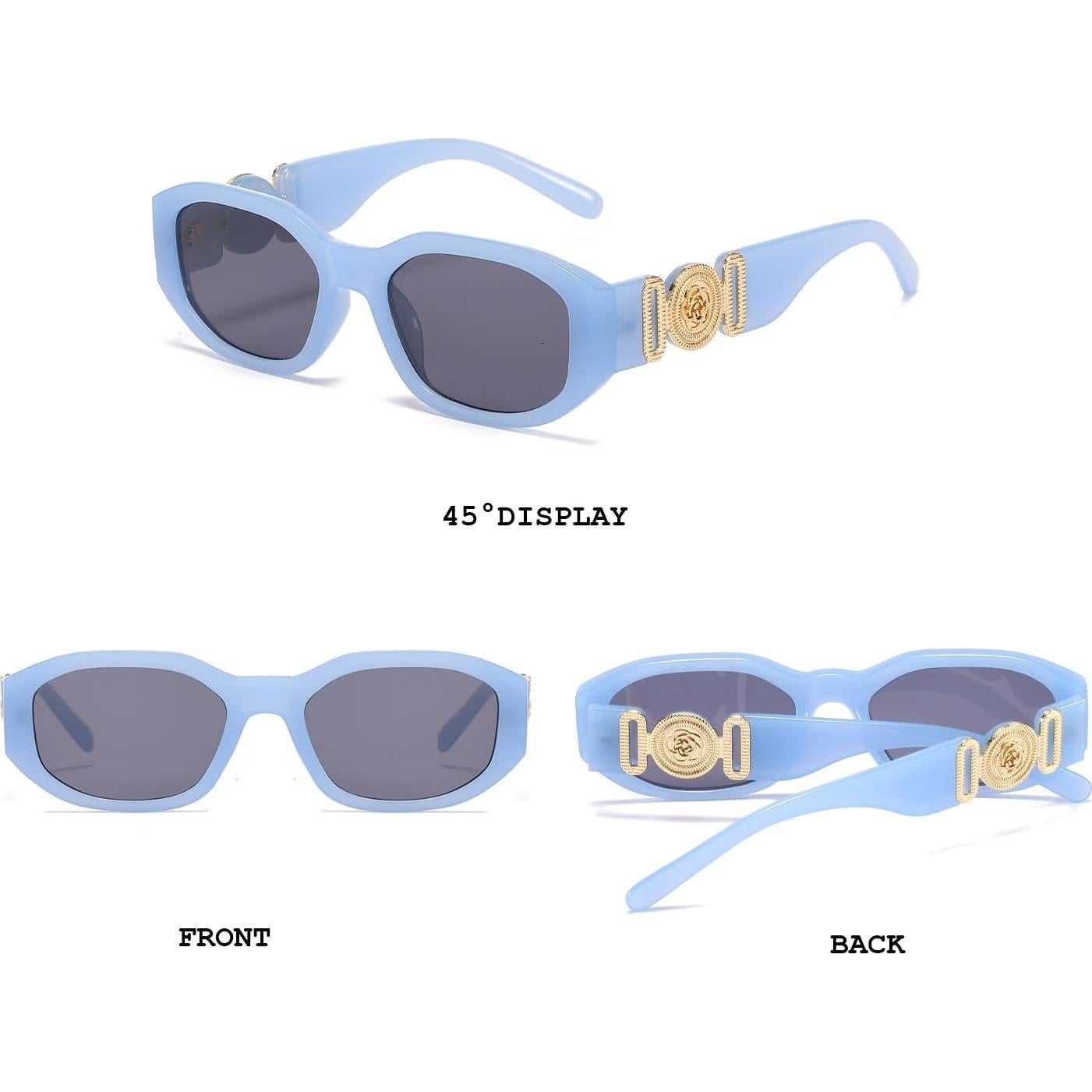 Gafas de sol rectangulares BUTABY UV400 para mujeres