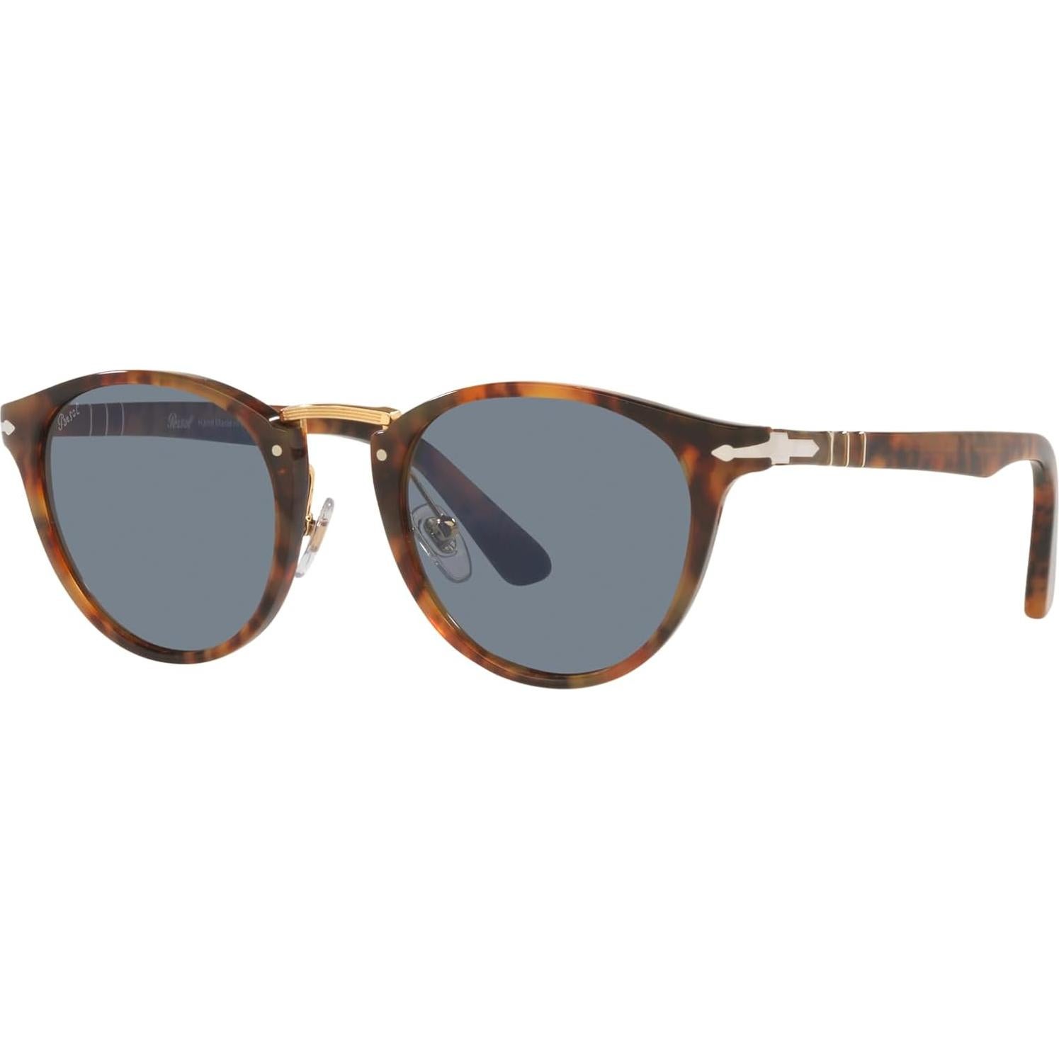 Gafas de Sol Redondas Persol PO3108S UV 100% Café/Azul