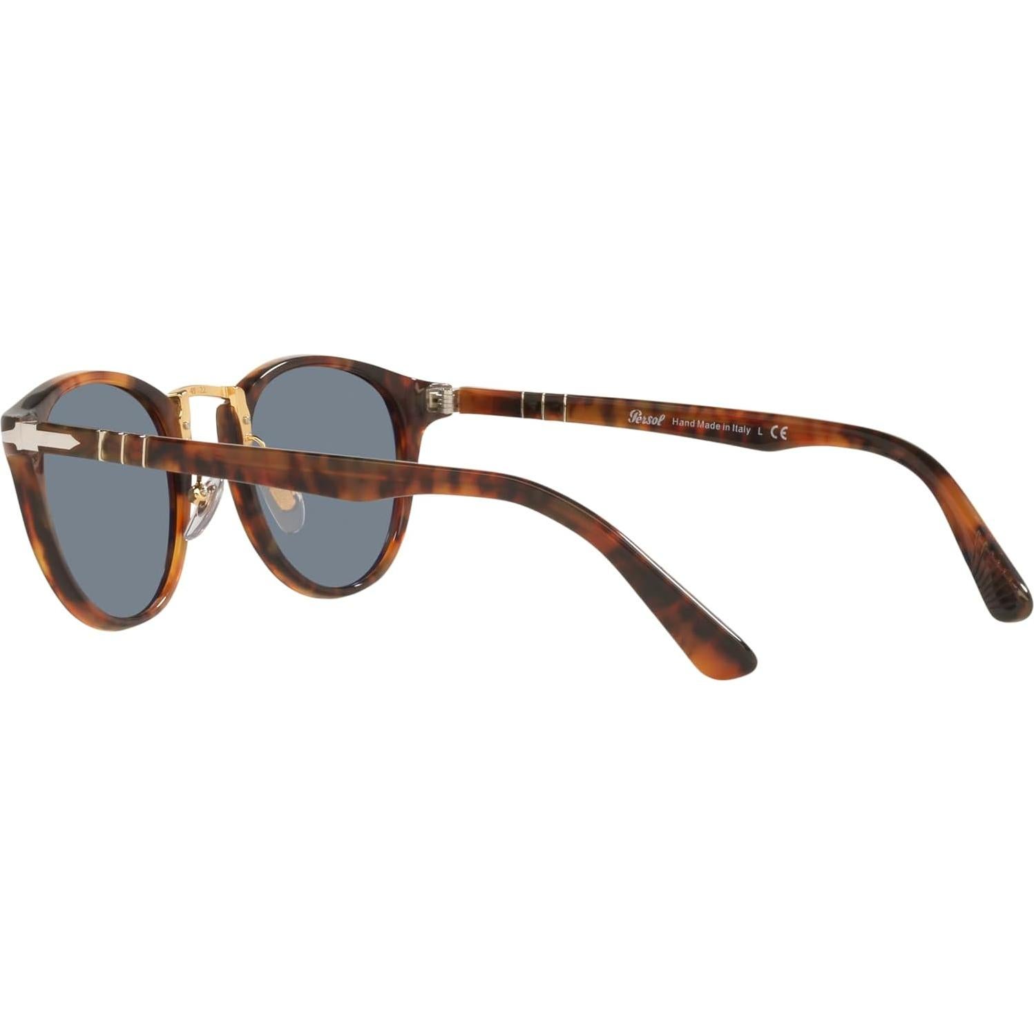 Gafas de Sol Redondas Persol PO3108S UV 100% Café/Azul