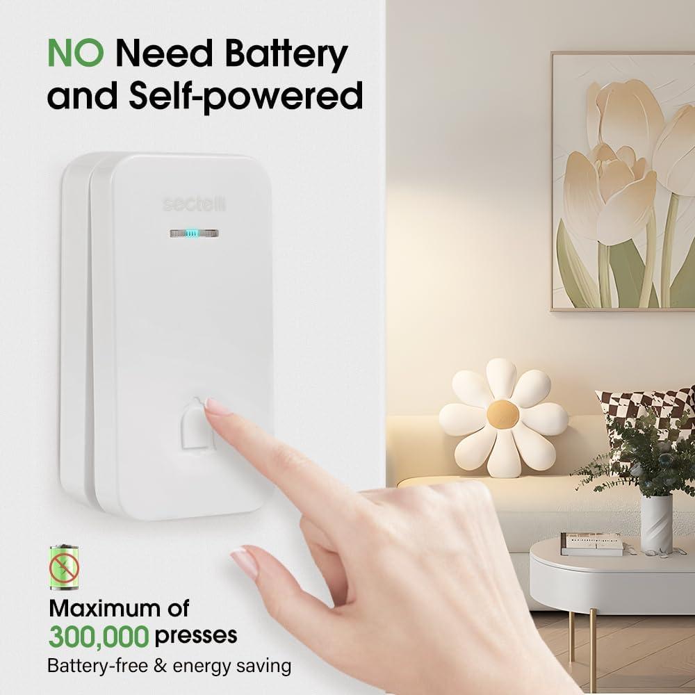 Timbre Inalámbrico Sectelli 1600 pies 60 Tonos USB