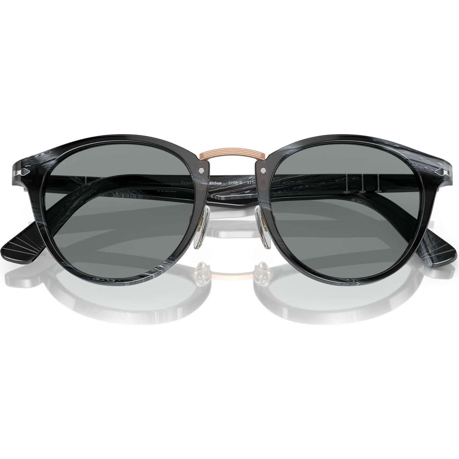 Gafas de sol redondas Persol PO3108S UV 100% con estuche