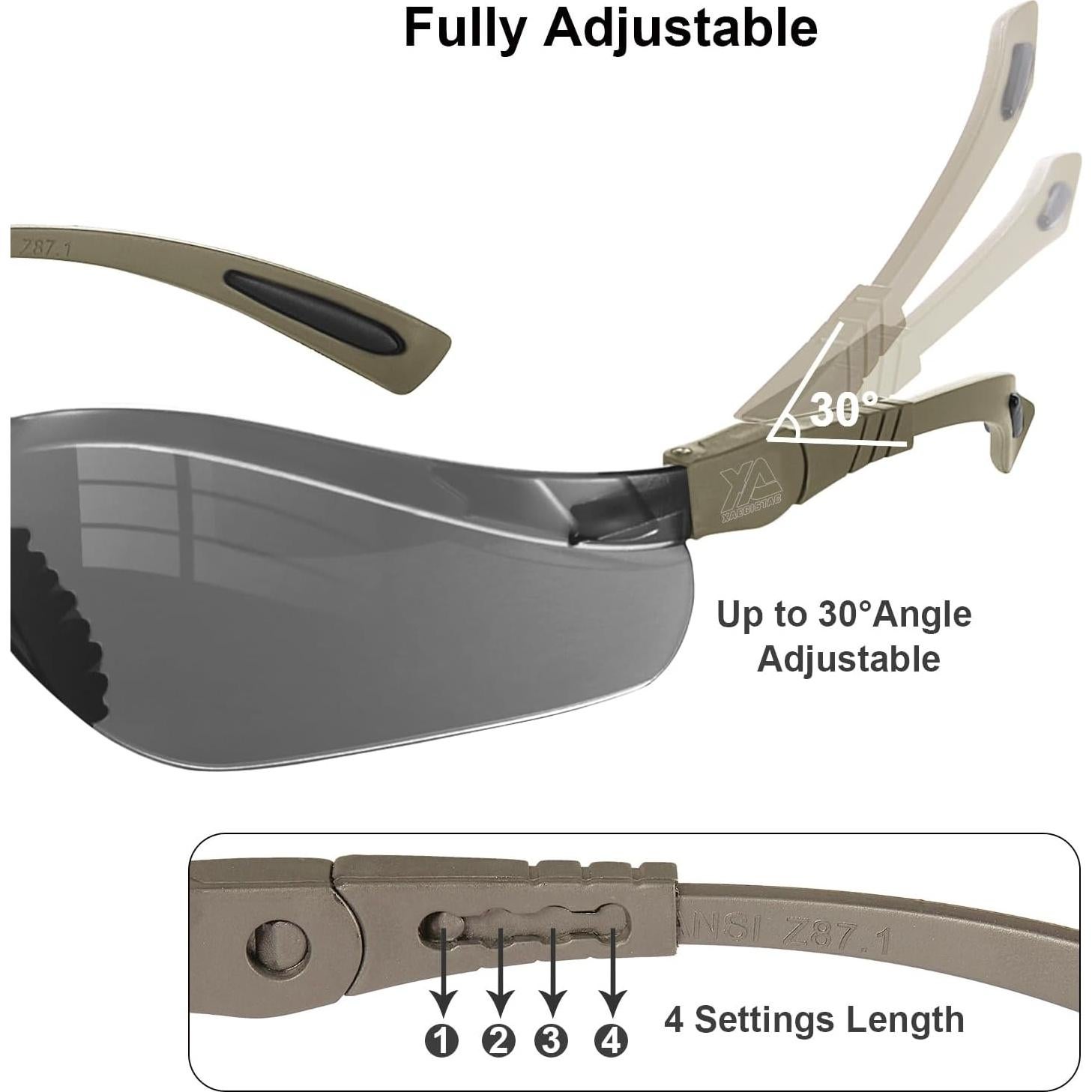Gafas de Tiro Xaegistac Antivaho con Estuche Duro