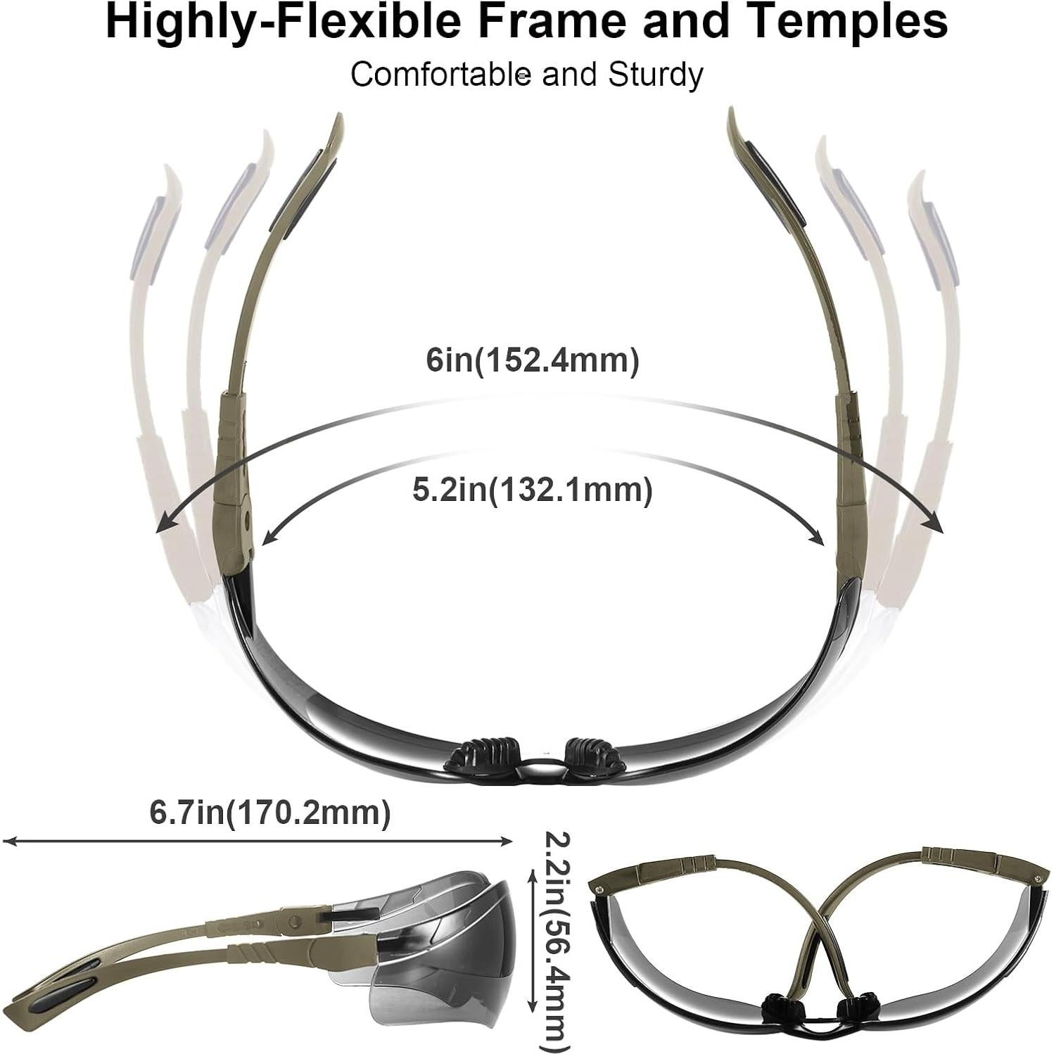 Gafas de Tiro Xaegistac Antivaho con Estuche Duro