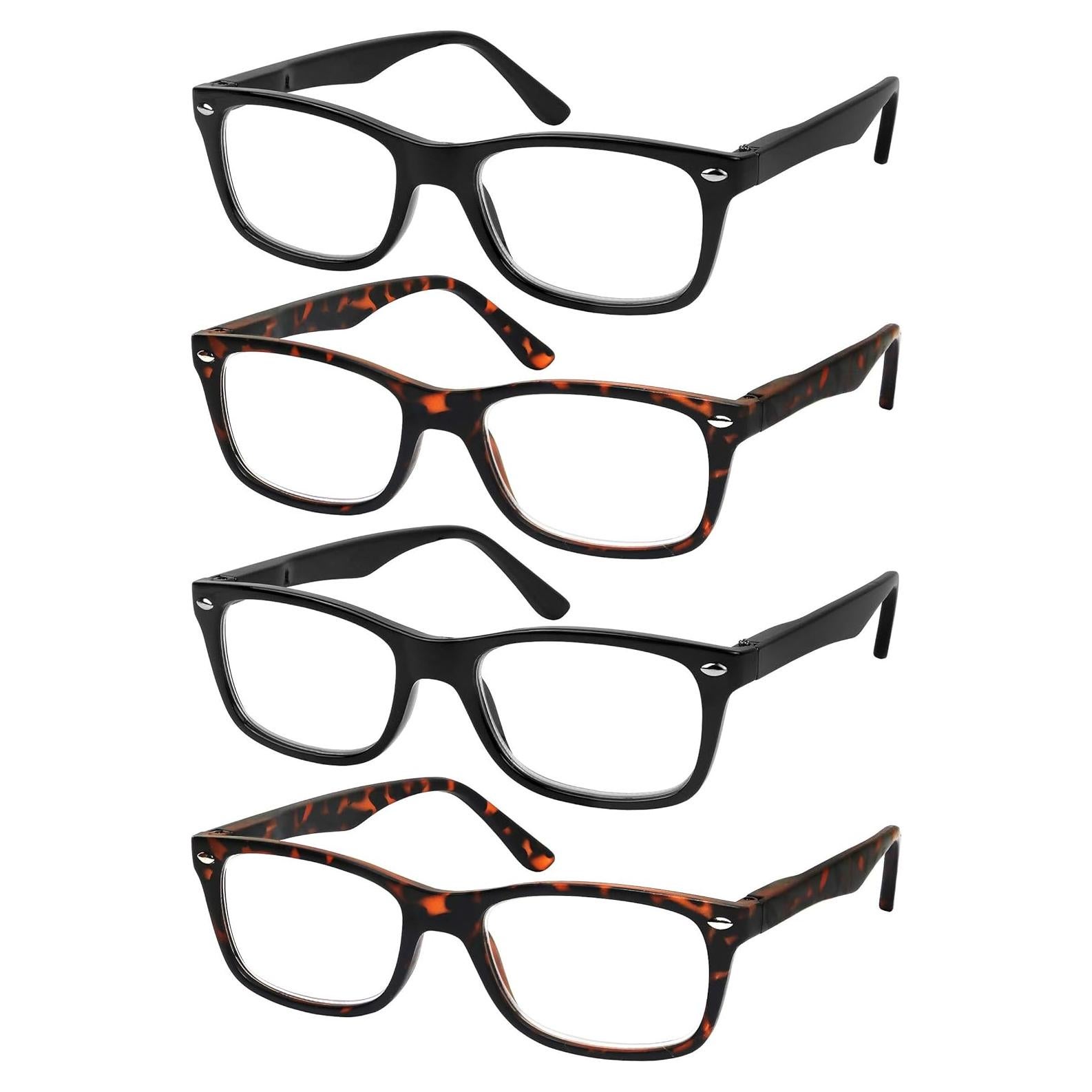 Conjunto 4 Gafas de Lectura Success Eyewear Negras 3.25x