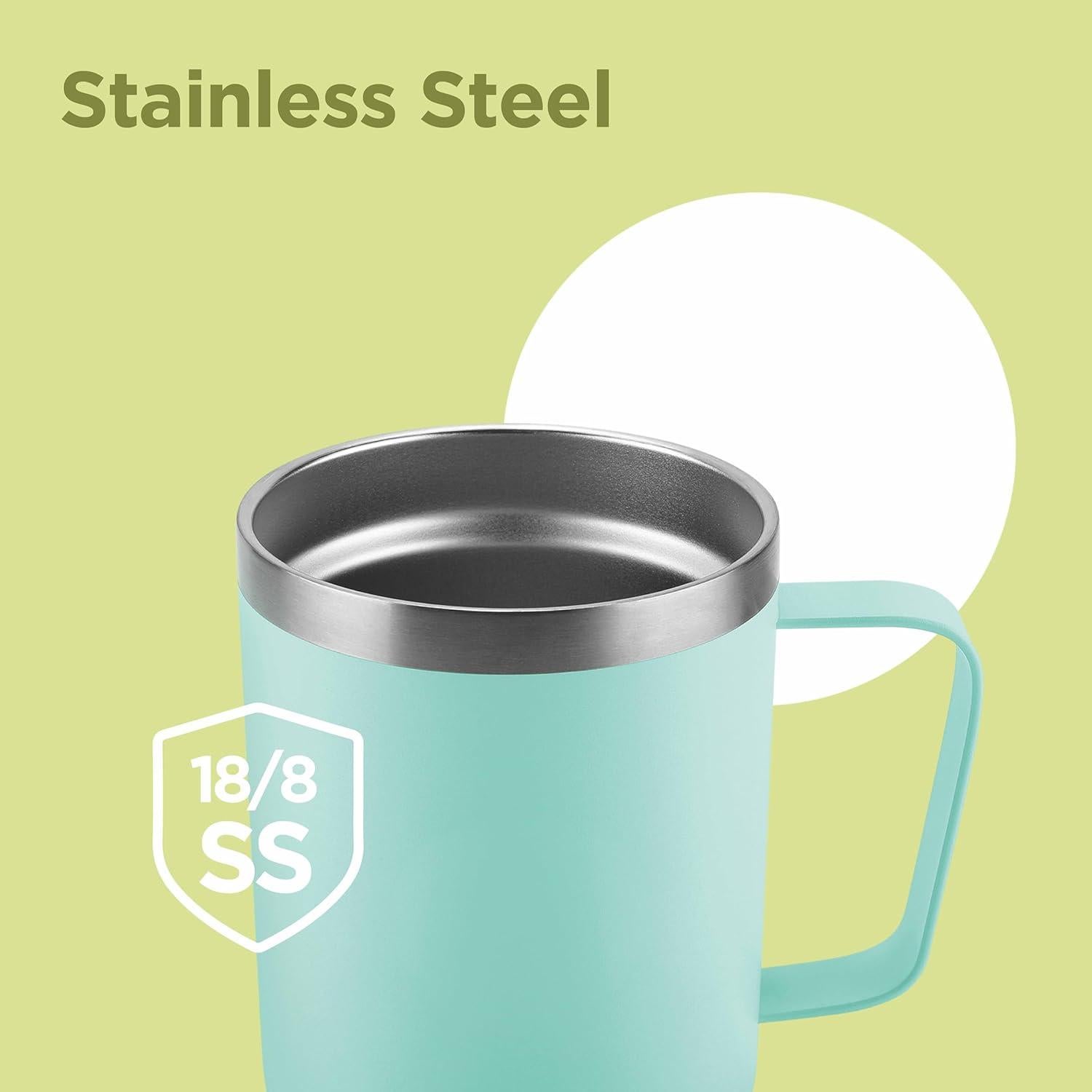 Taza de Café de Viaje MILTON 414 ml Doble Pared Acero Inoxidable