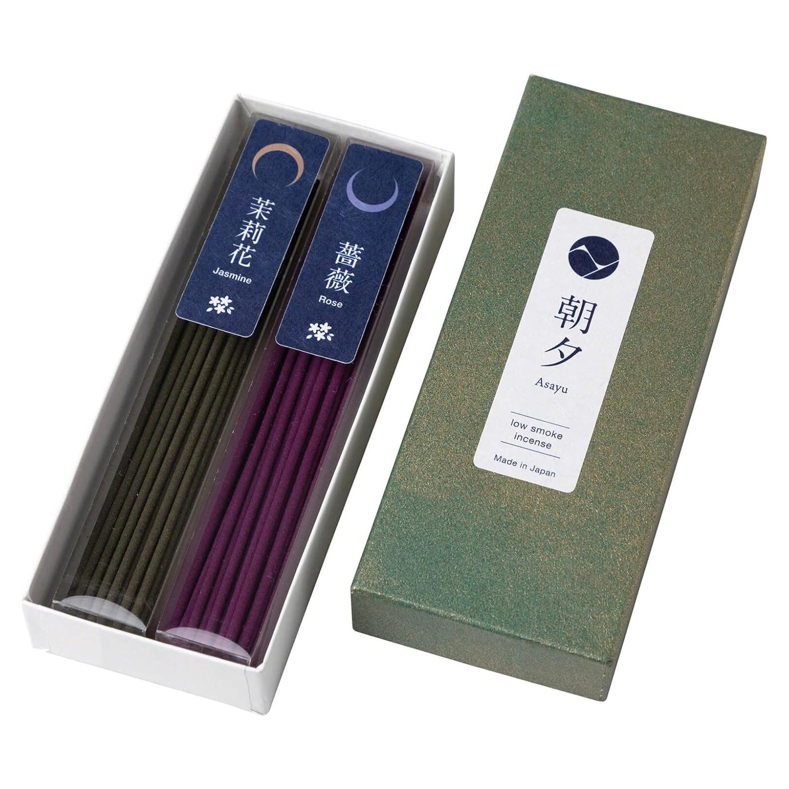 Palitos de Incienso Bajo Humo Asayu Japón - Set Floral 40g