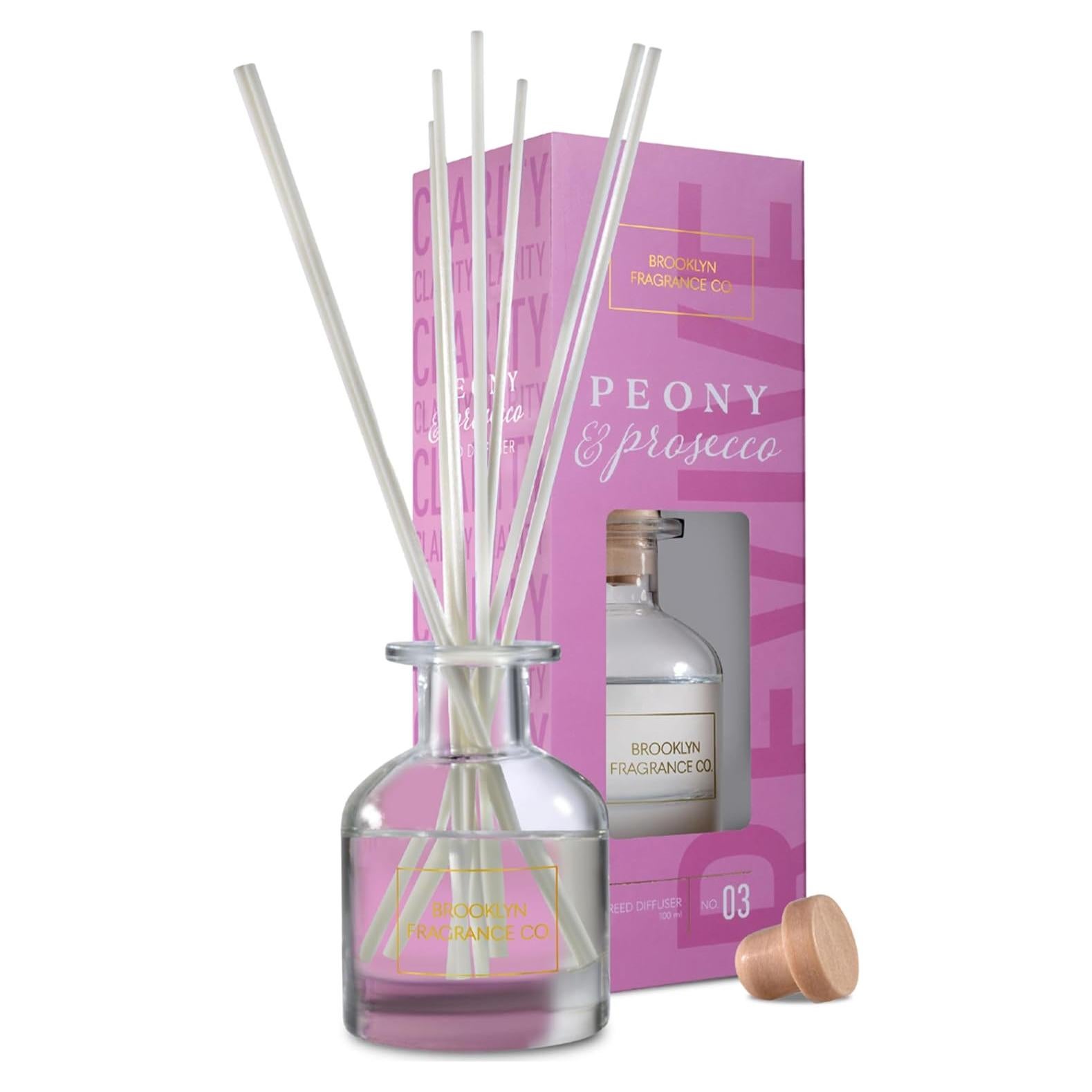 Difusor de Aroma Brooklyn Fragrance Co. 100ml Peonía y Prosecco