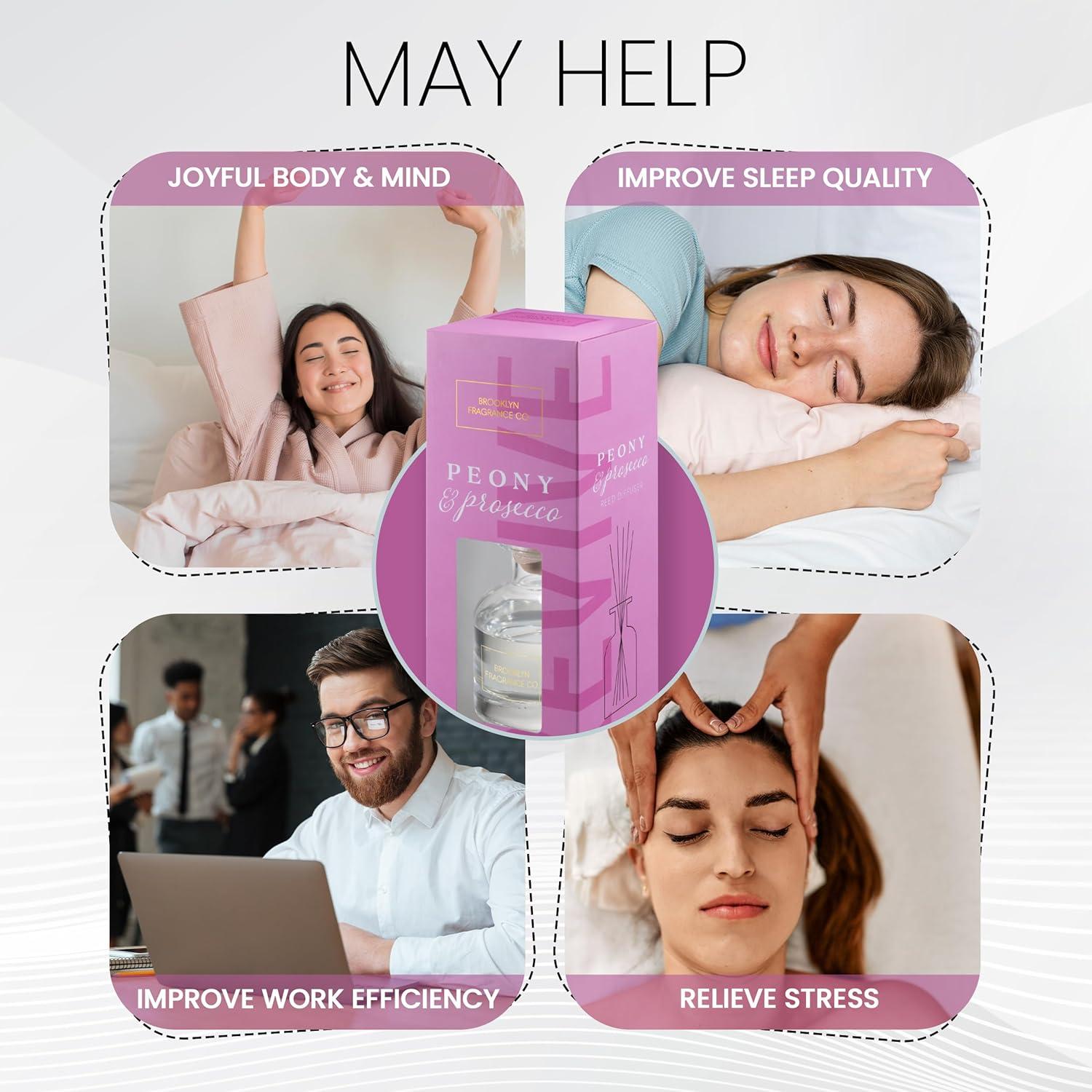 Difusor de Aroma Brooklyn Fragrance Co. 100ml Peonía y Prosecco