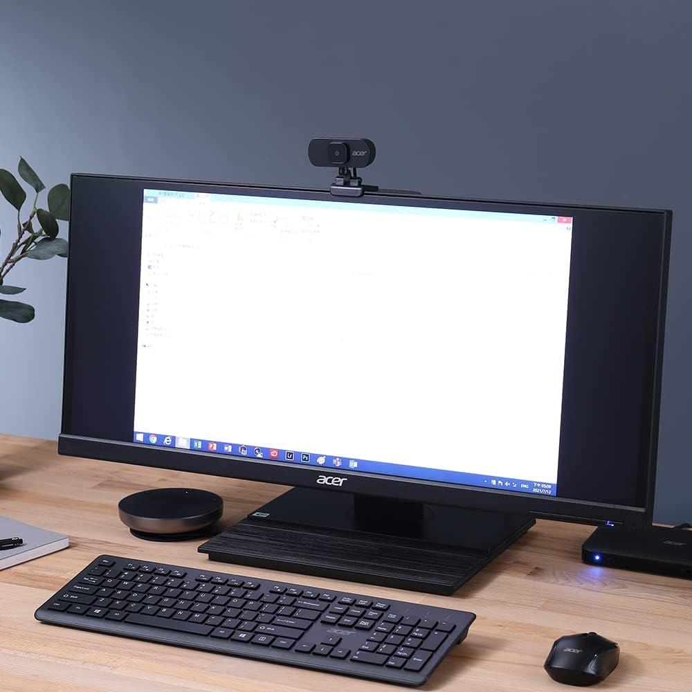 Cámara Web Acer FHD 2MP 1080P USB Rotación 360°