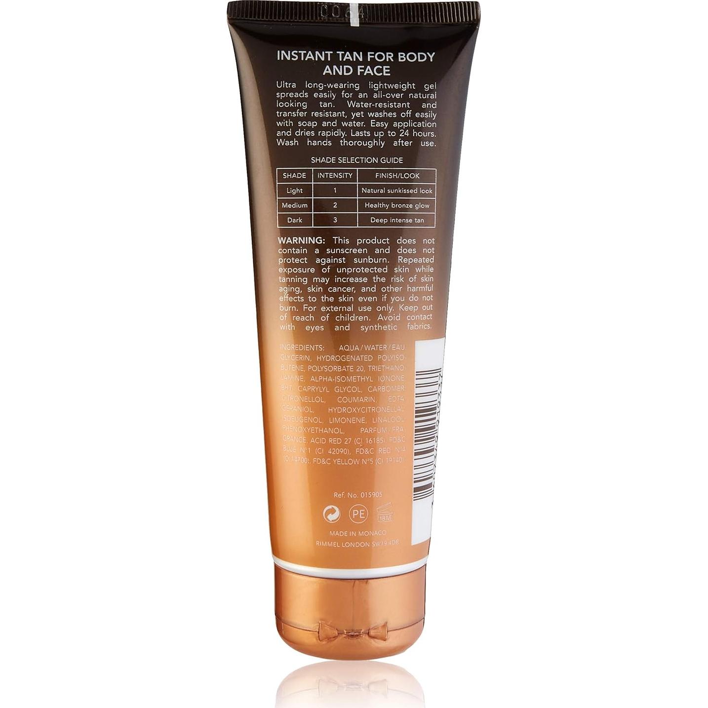 Rimmel Sunshimmer Bronceado Instantáneo Mate 125ml - Claro
