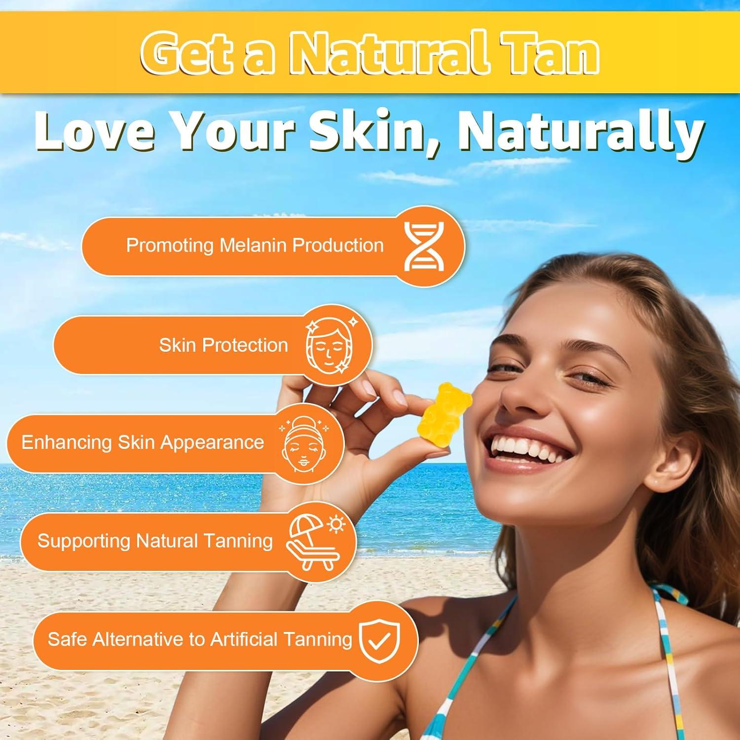 Gomitas bronceadoras Flyrocer 60 unidades sabor mango