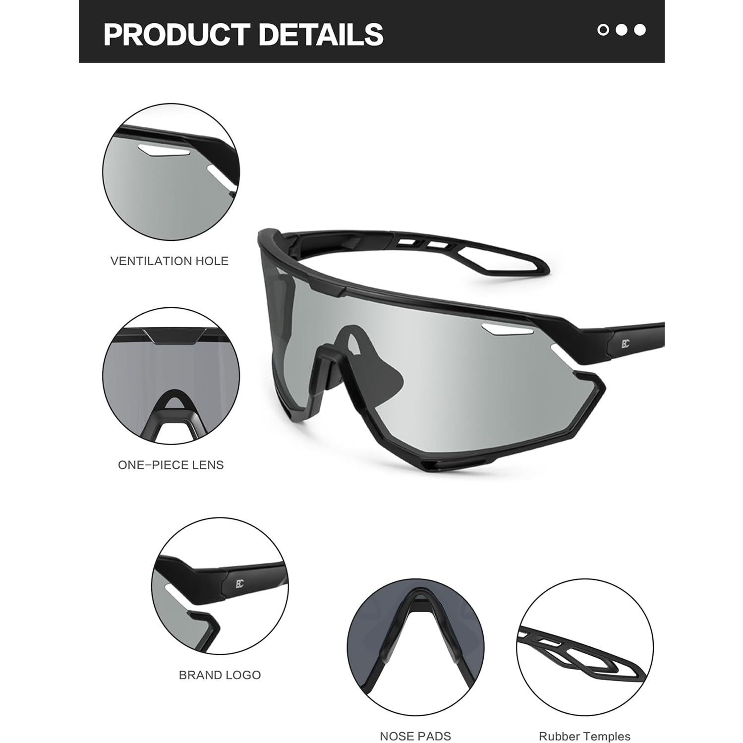 Gafas de Ciclismo Fotoquímicas BIRCEN TR90 para Deportes