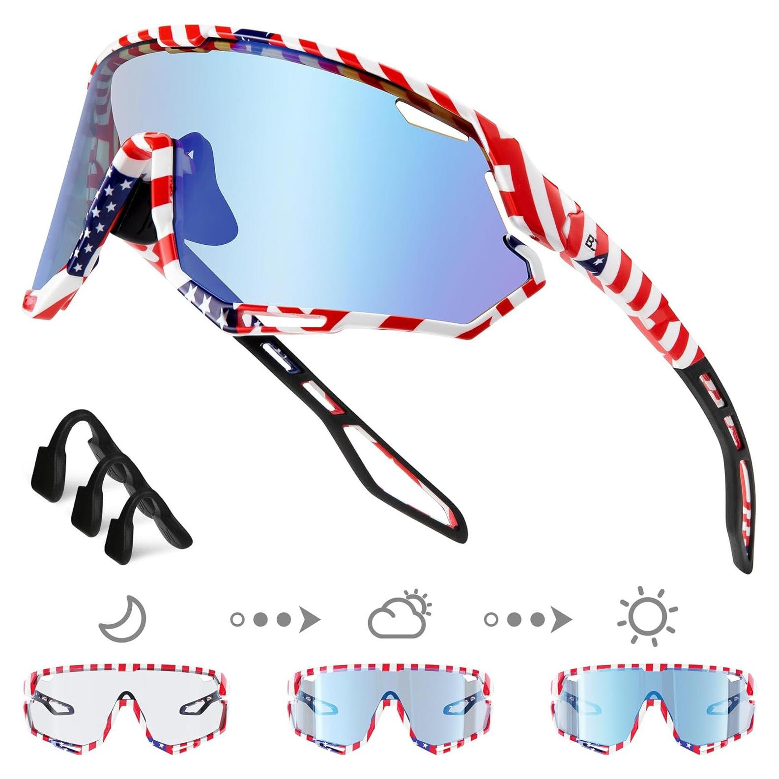 Gafas de Ciclismo BIRCEN Fotoquímicas Azul TR90