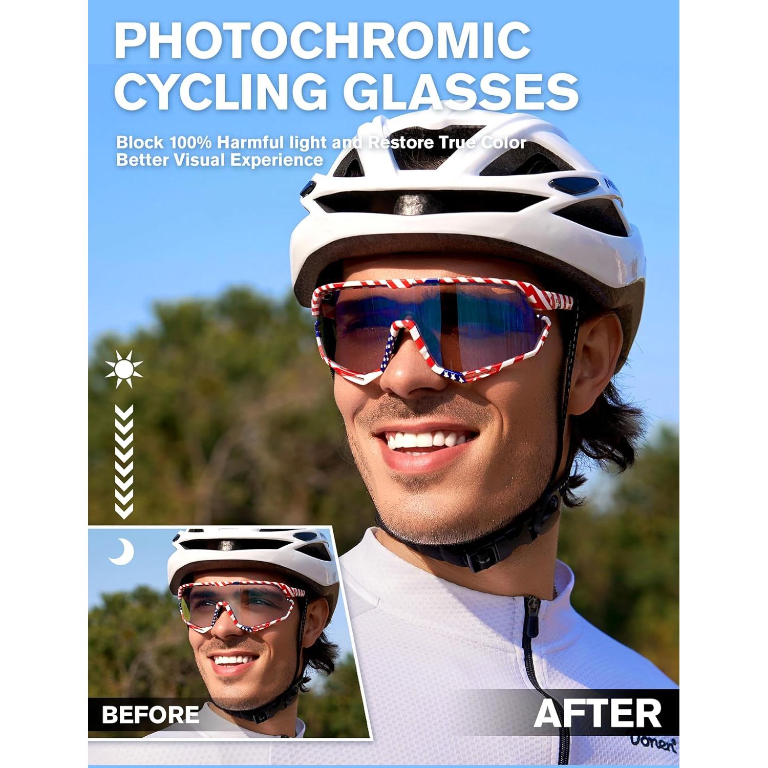 Gafas de Ciclismo BIRCEN Fotoquímicas Azul TR90