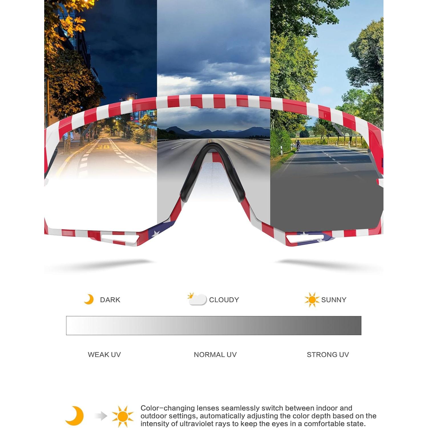 Gafas de Ciclismo BIRCEN Fotoquímicas Azul TR90