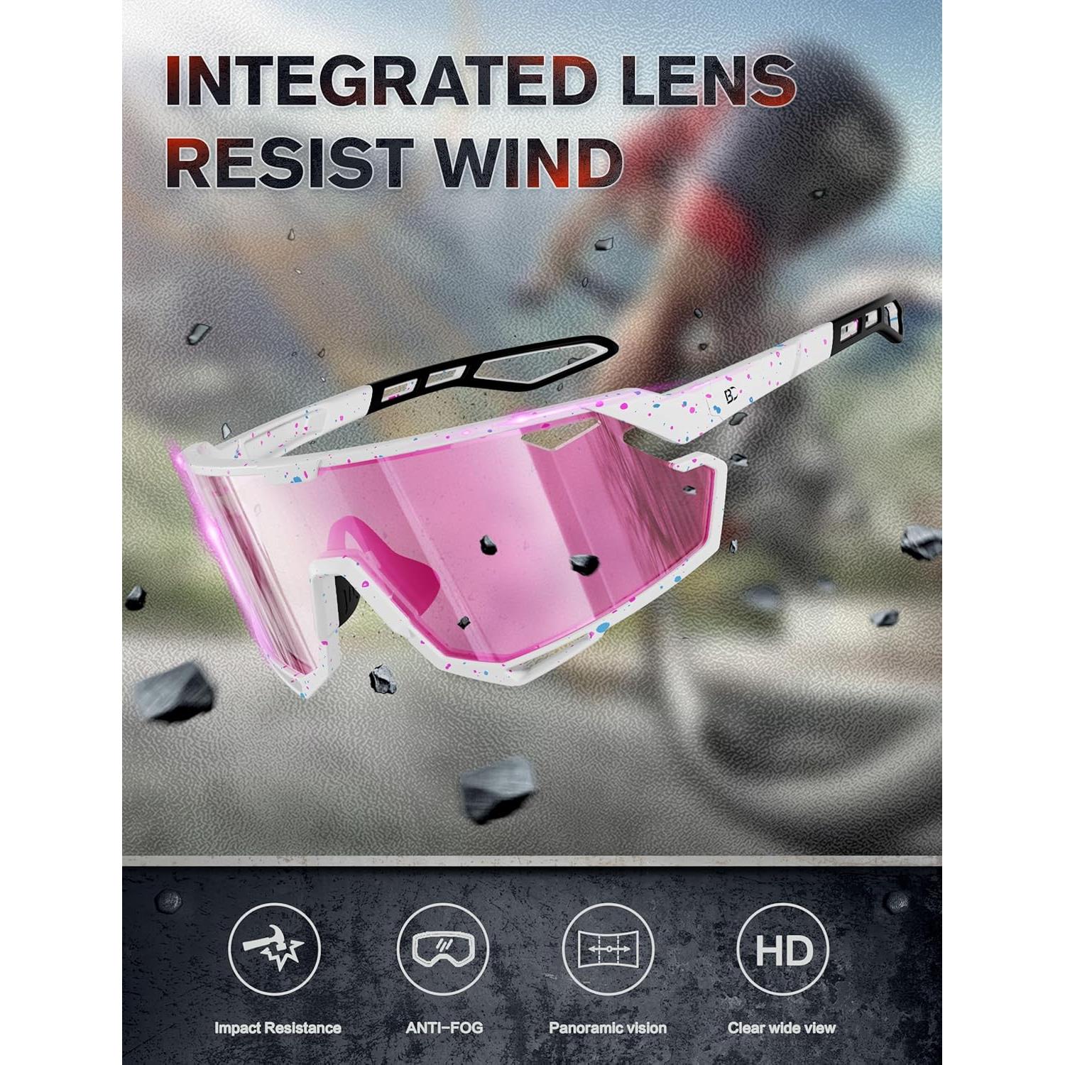 Gafas de Ciclismo BIRCEN Fotoquímicas TR90 Rosa