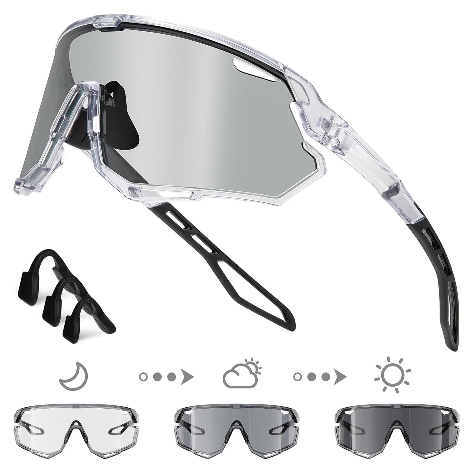 Gafas de Ciclismo BIRCEN Fotoquímicas TR90 Negro