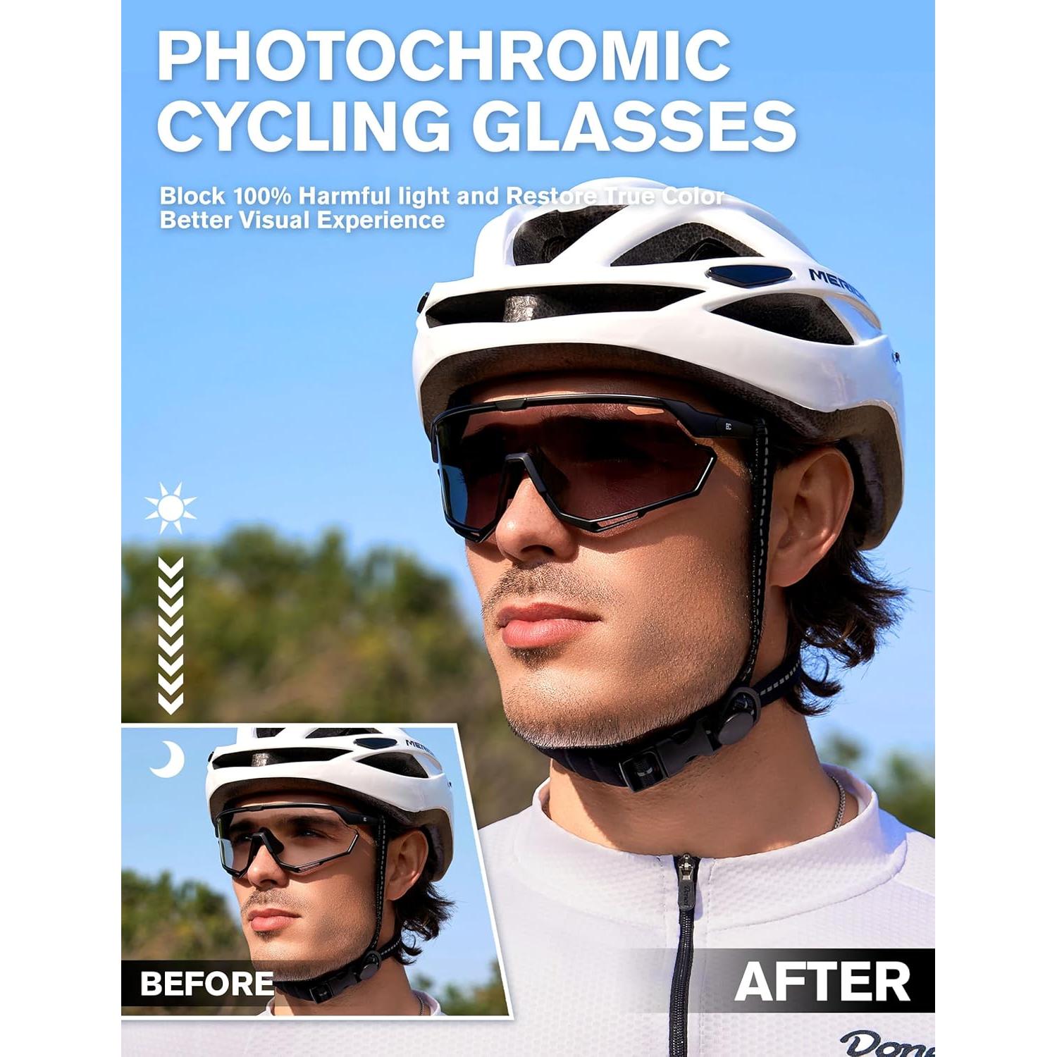 Gafas de Ciclismo Fotoquímicas BIRCEN TR90 Doradas