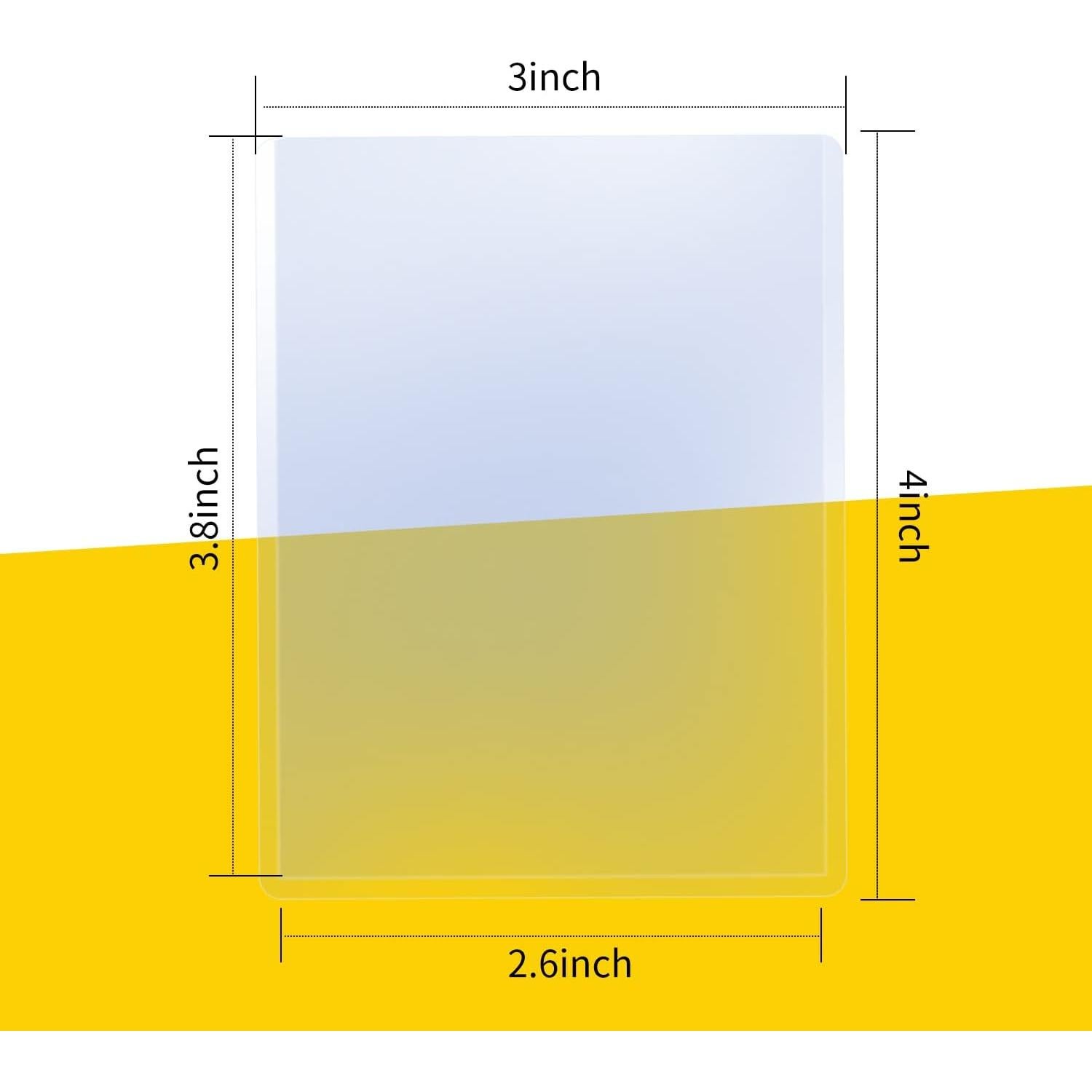 Paquete de 100 fundas de PVC Eliamo 7,62x10,16 cm