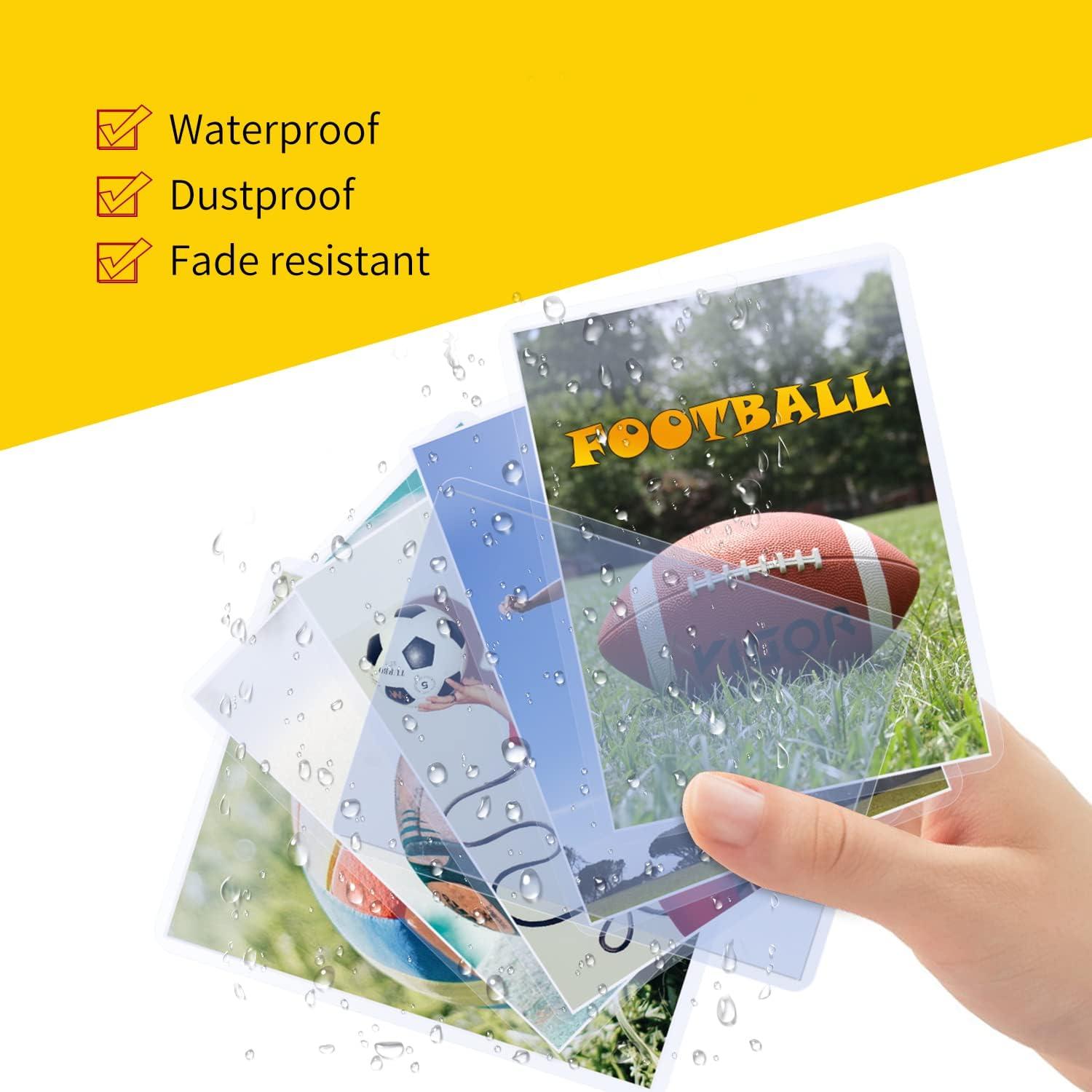 Paquete de 100 fundas de PVC Eliamo 7,62x10,16 cm