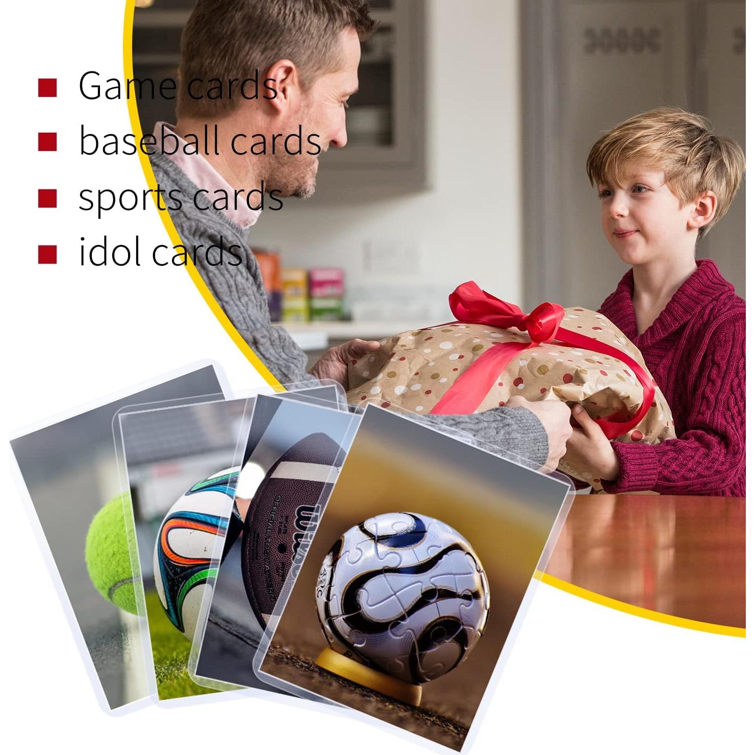 Paquete de 100 fundas de PVC Eliamo 7,62x10,16 cm